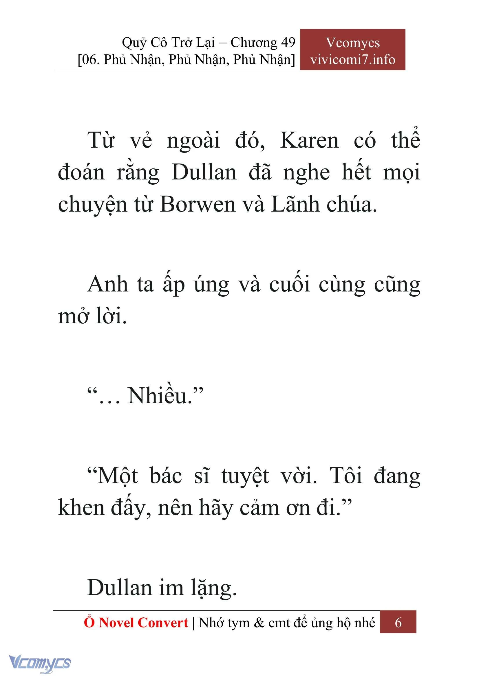 [Novel] Quý Cô Trở Lại Chapter  49 - 8