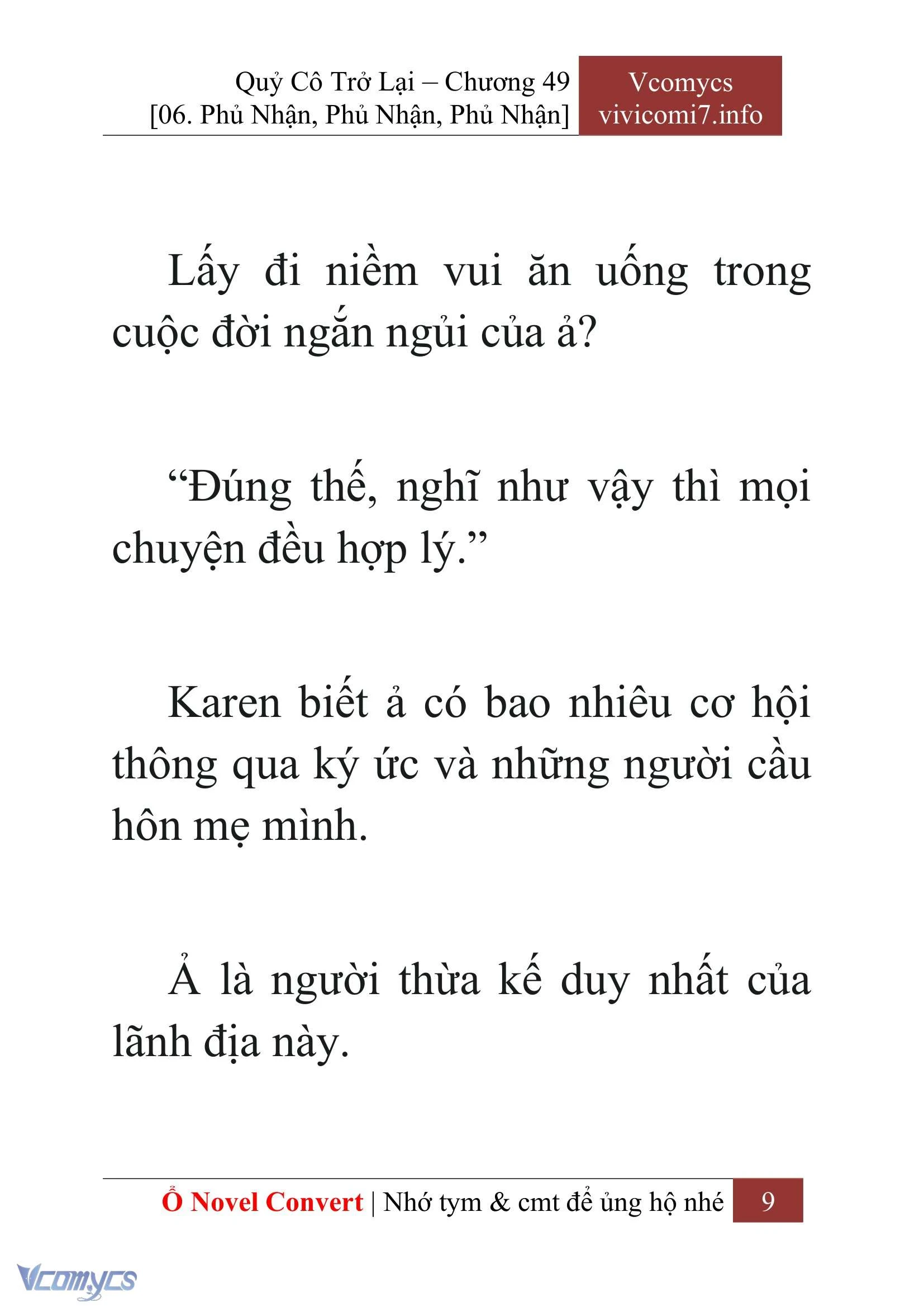 [Novel] Quý Cô Trở Lại Chapter  49 - 11