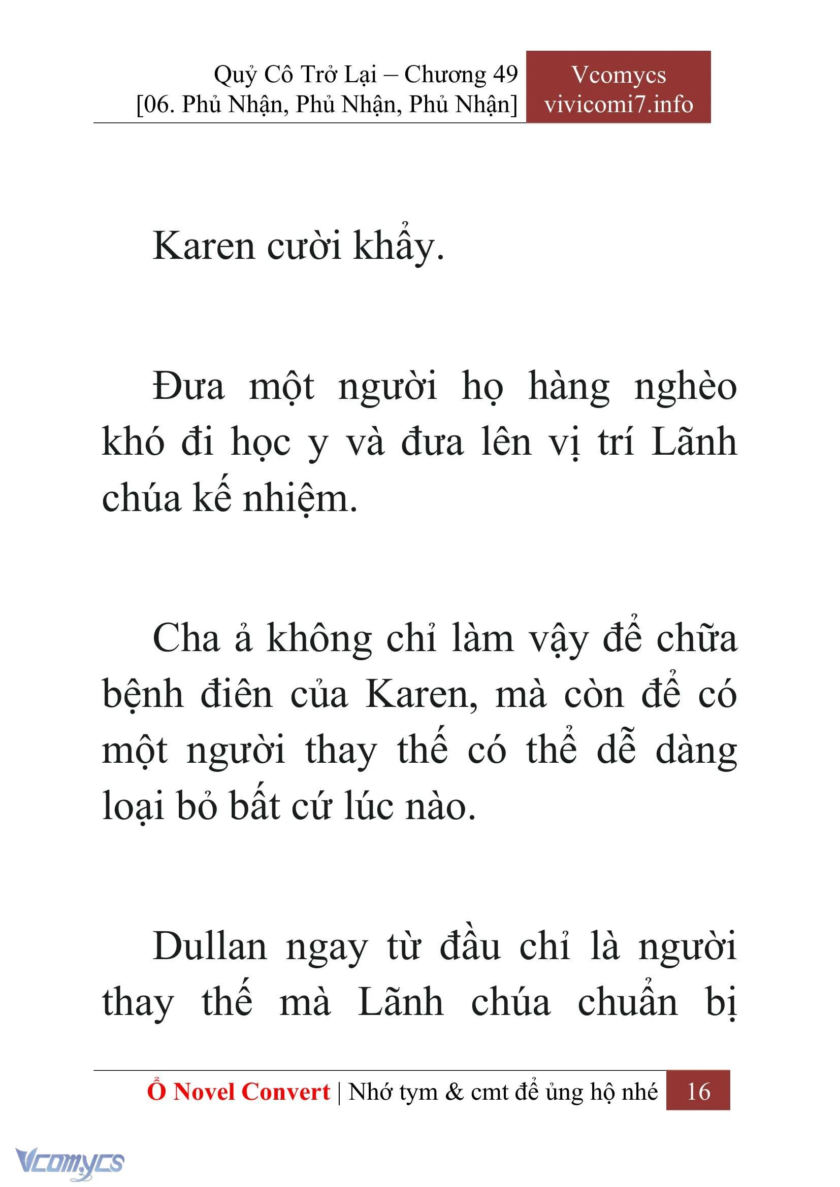 [Novel] Quý Cô Trở Lại Chapter  49 - 18
