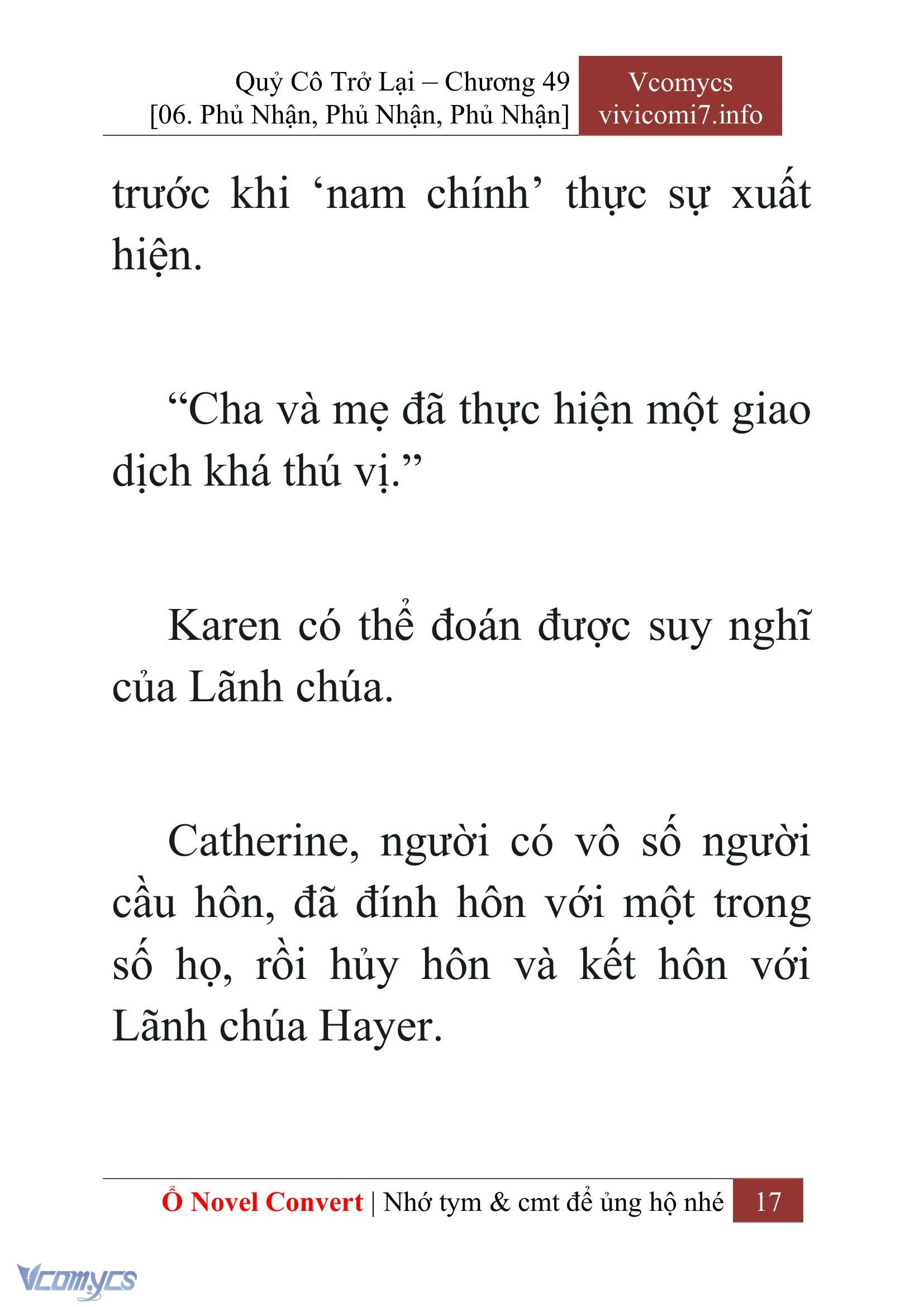 [Novel] Quý Cô Trở Lại Chapter  49 - 19