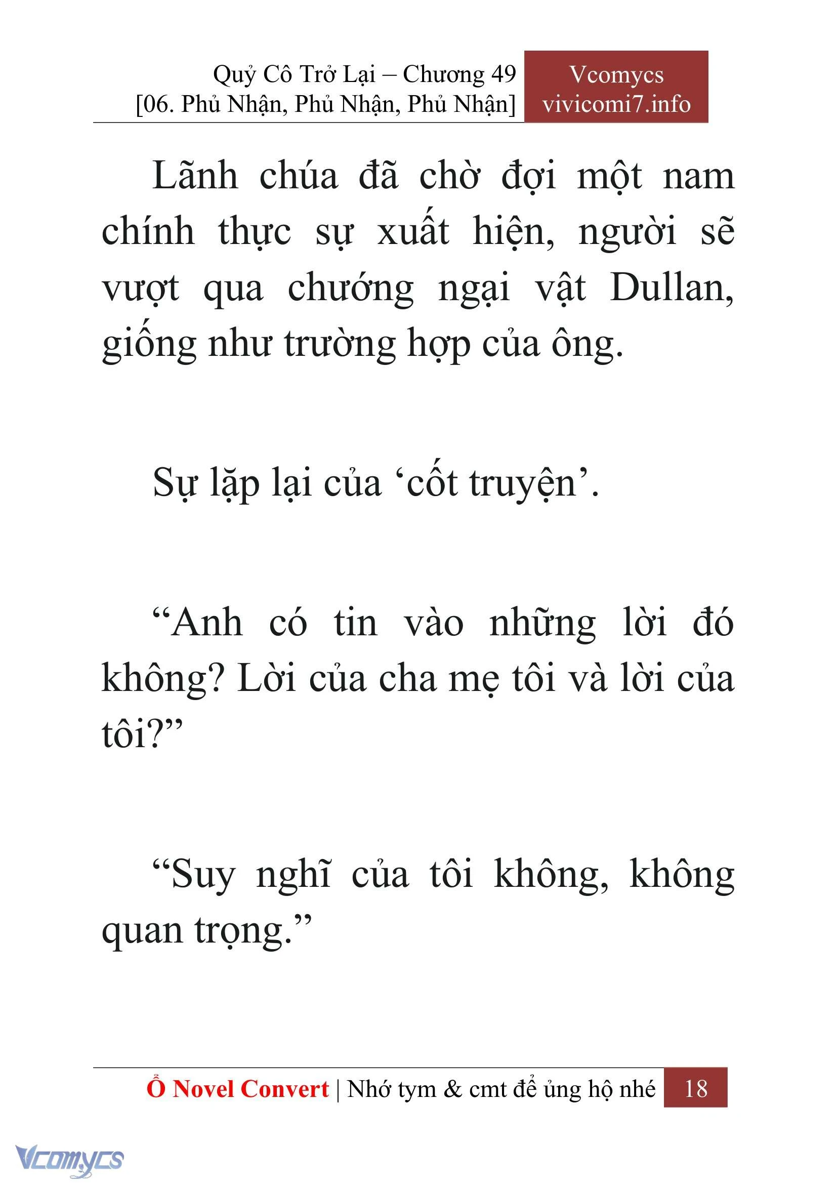 [Novel] Quý Cô Trở Lại Chapter  49 - 20