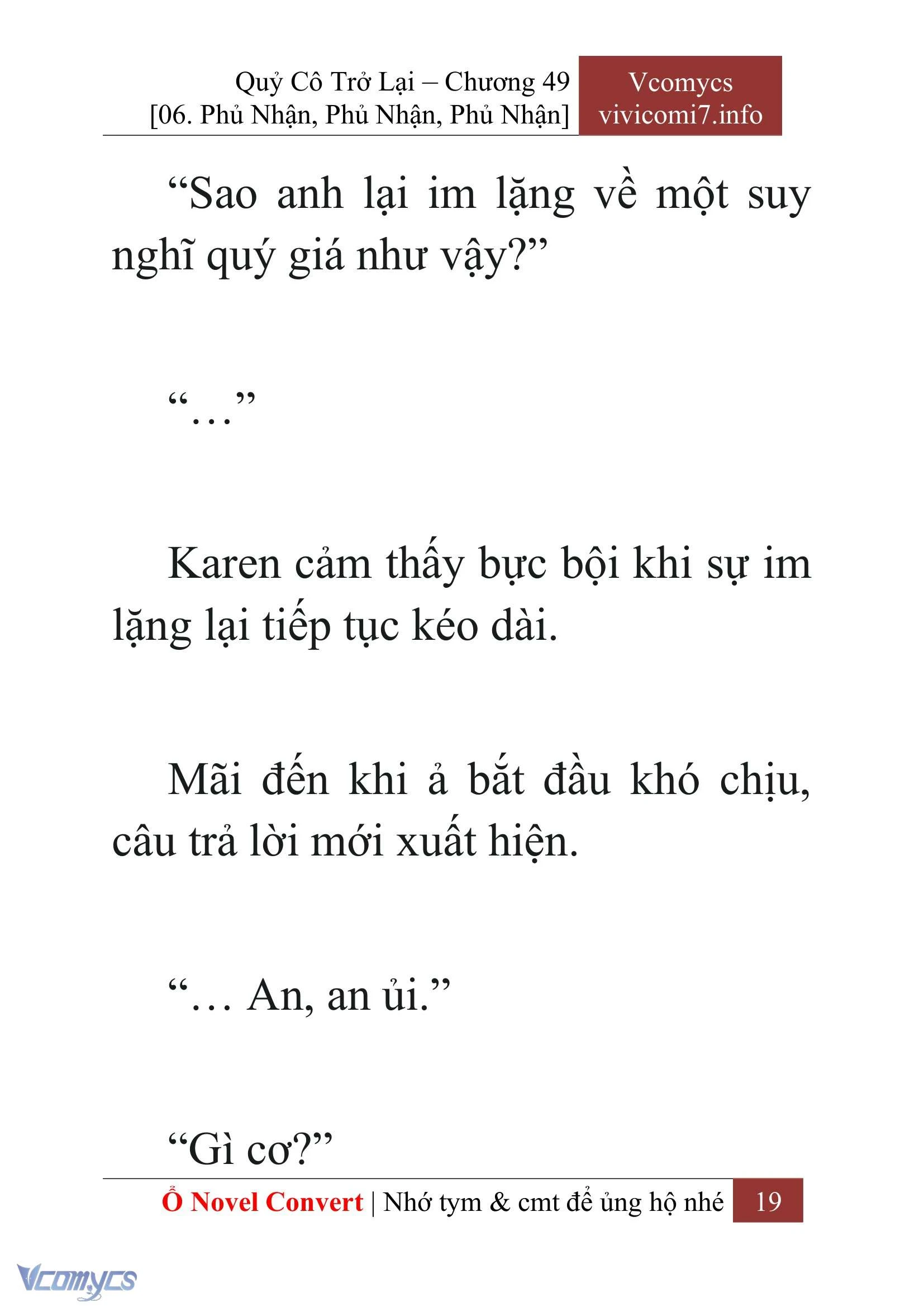 [Novel] Quý Cô Trở Lại Chapter  49 - 21