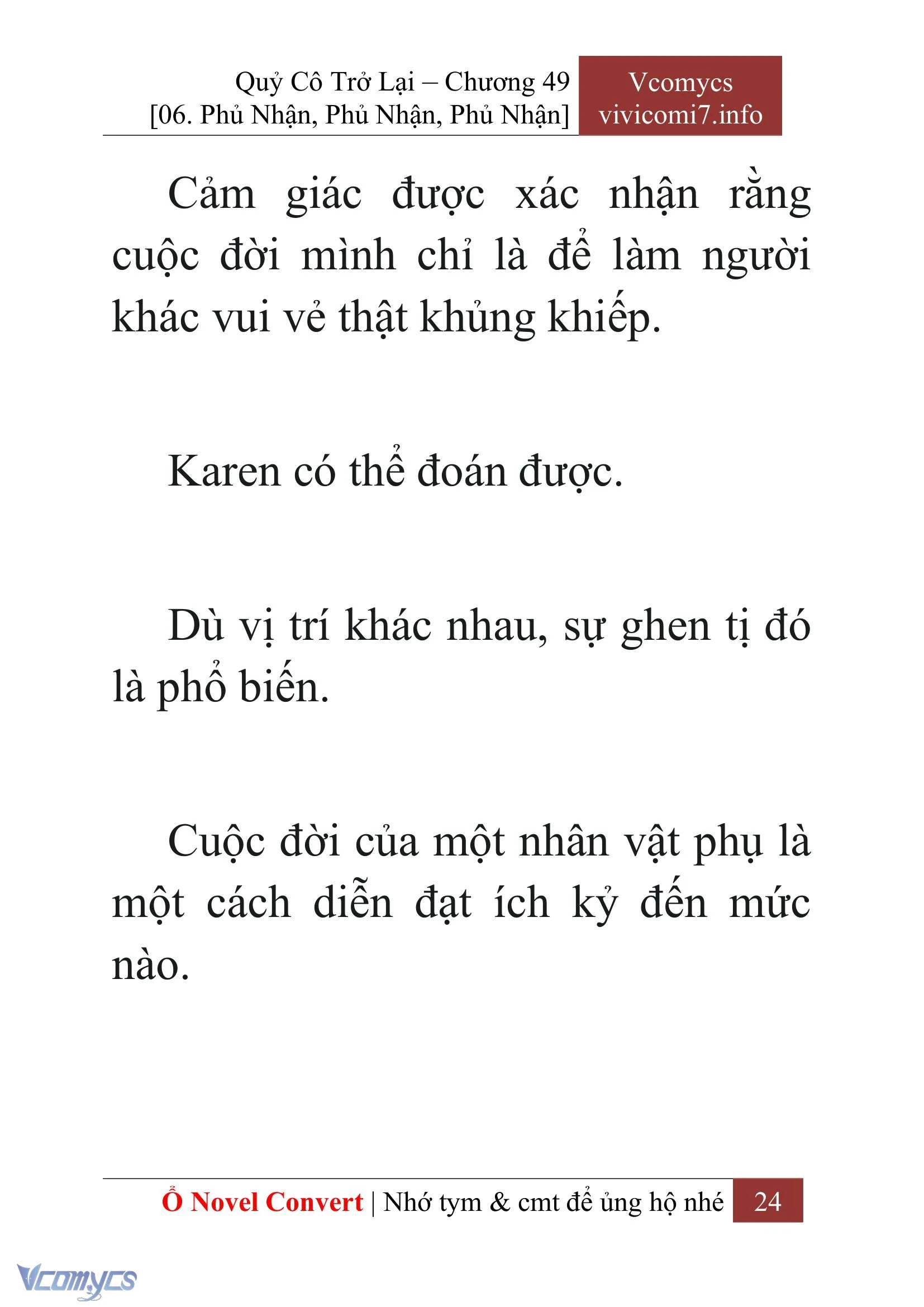 [Novel] Quý Cô Trở Lại Chapter  49 - 26
