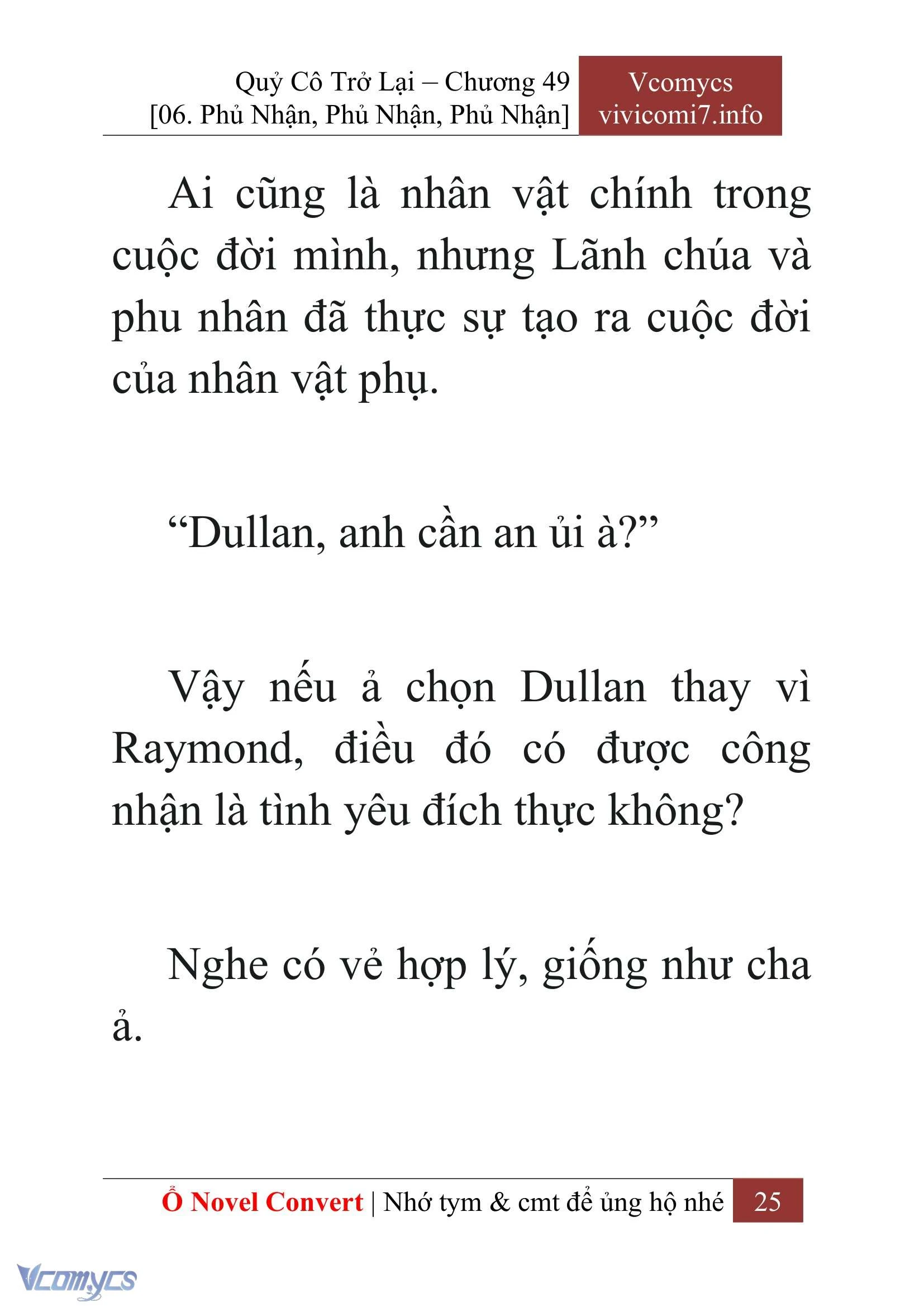 [Novel] Quý Cô Trở Lại Chapter  49 - 27