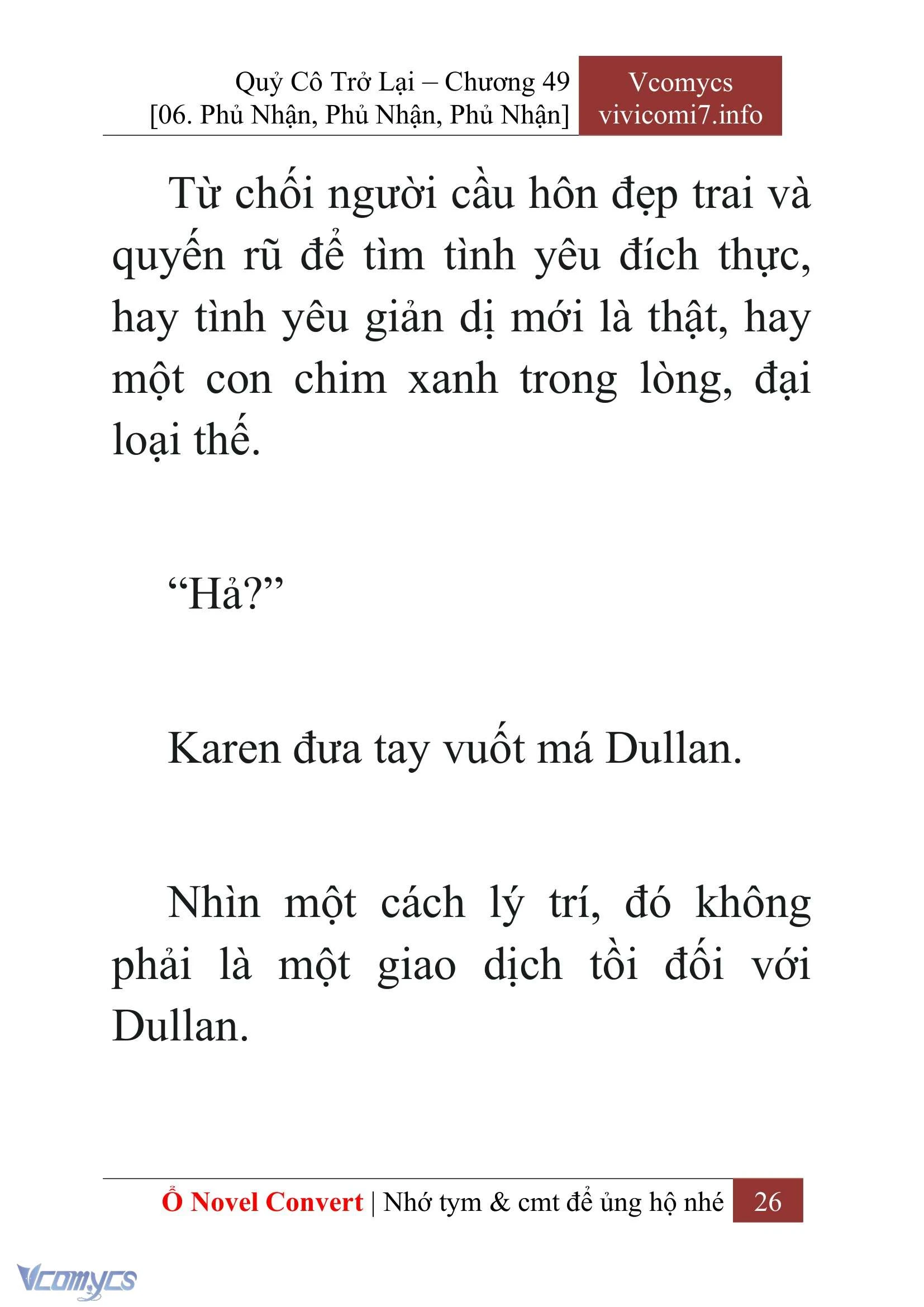 [Novel] Quý Cô Trở Lại Chapter  49 - 28