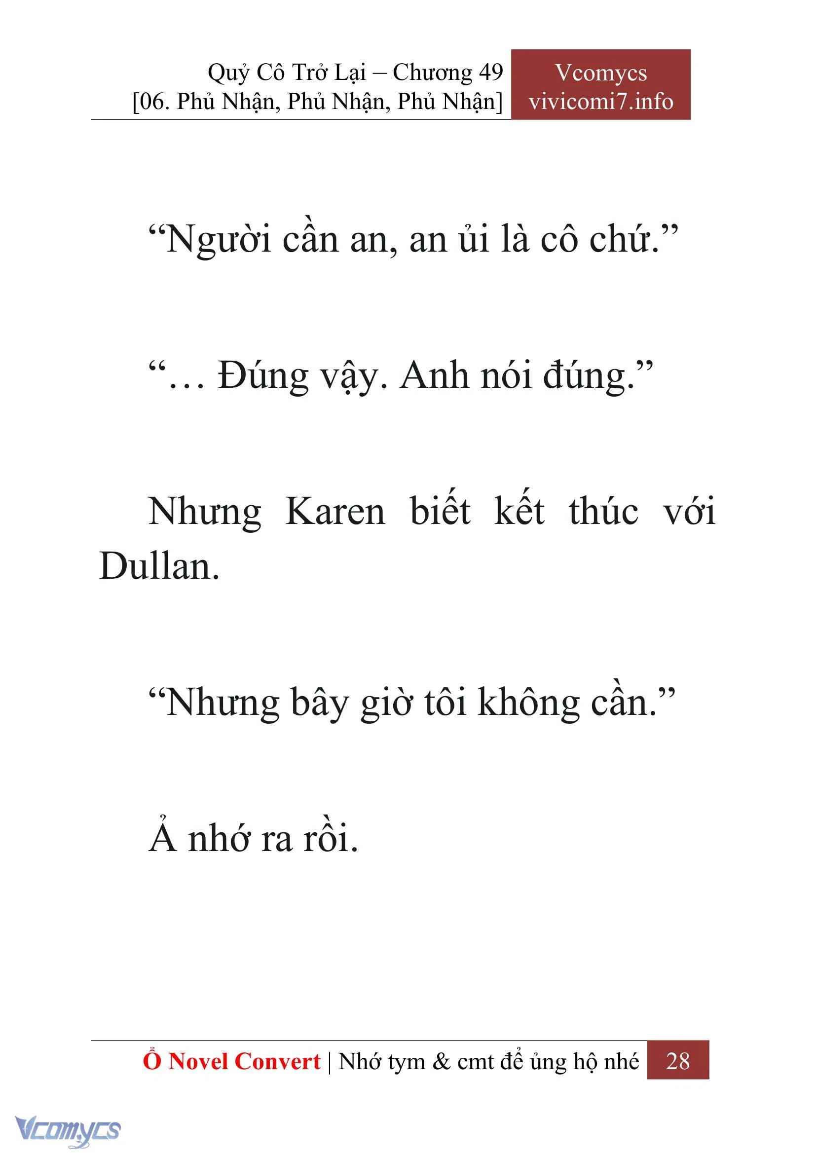 [Novel] Quý Cô Trở Lại Chapter  49 - 30