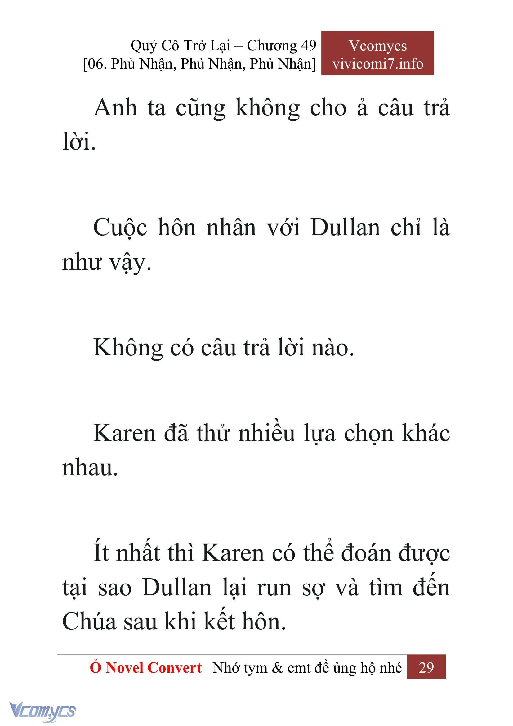 [Novel] Quý Cô Trở Lại Chapter  49 - 31