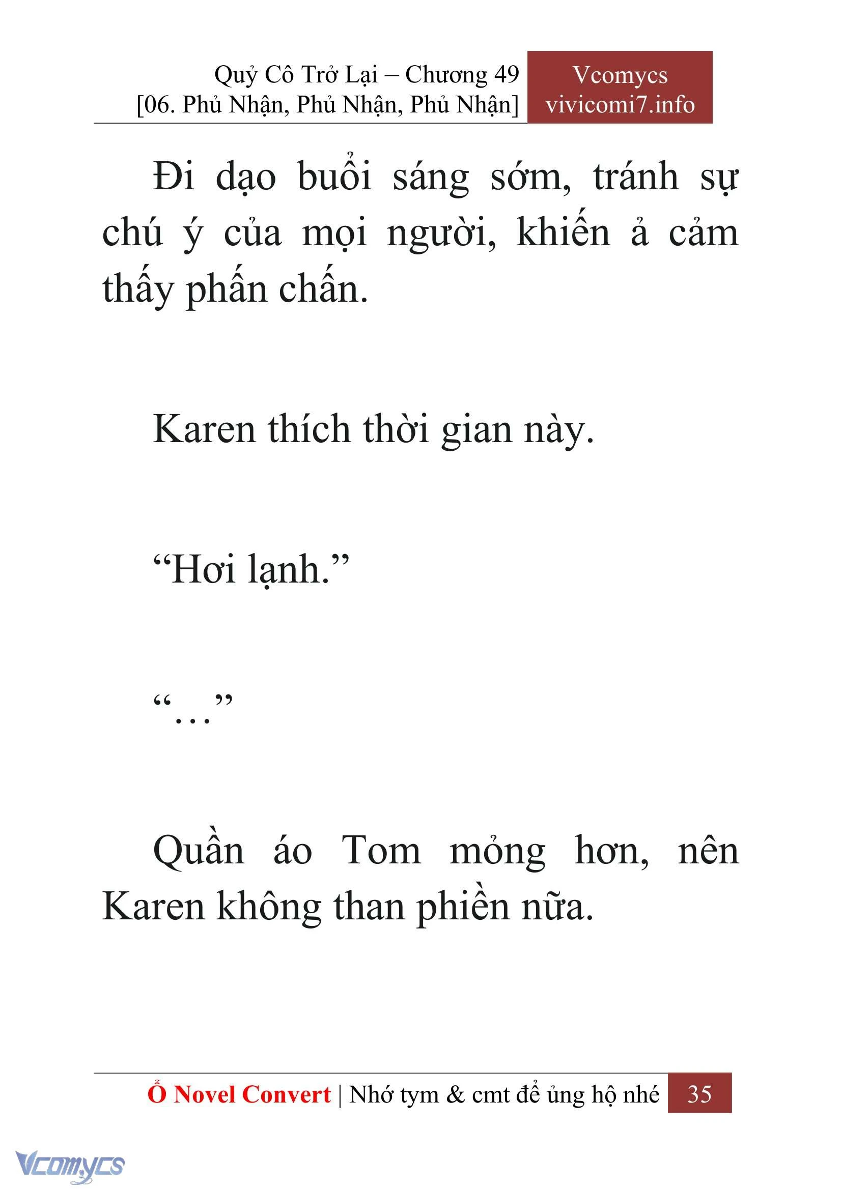 [Novel] Quý Cô Trở Lại Chapter  49 - 37