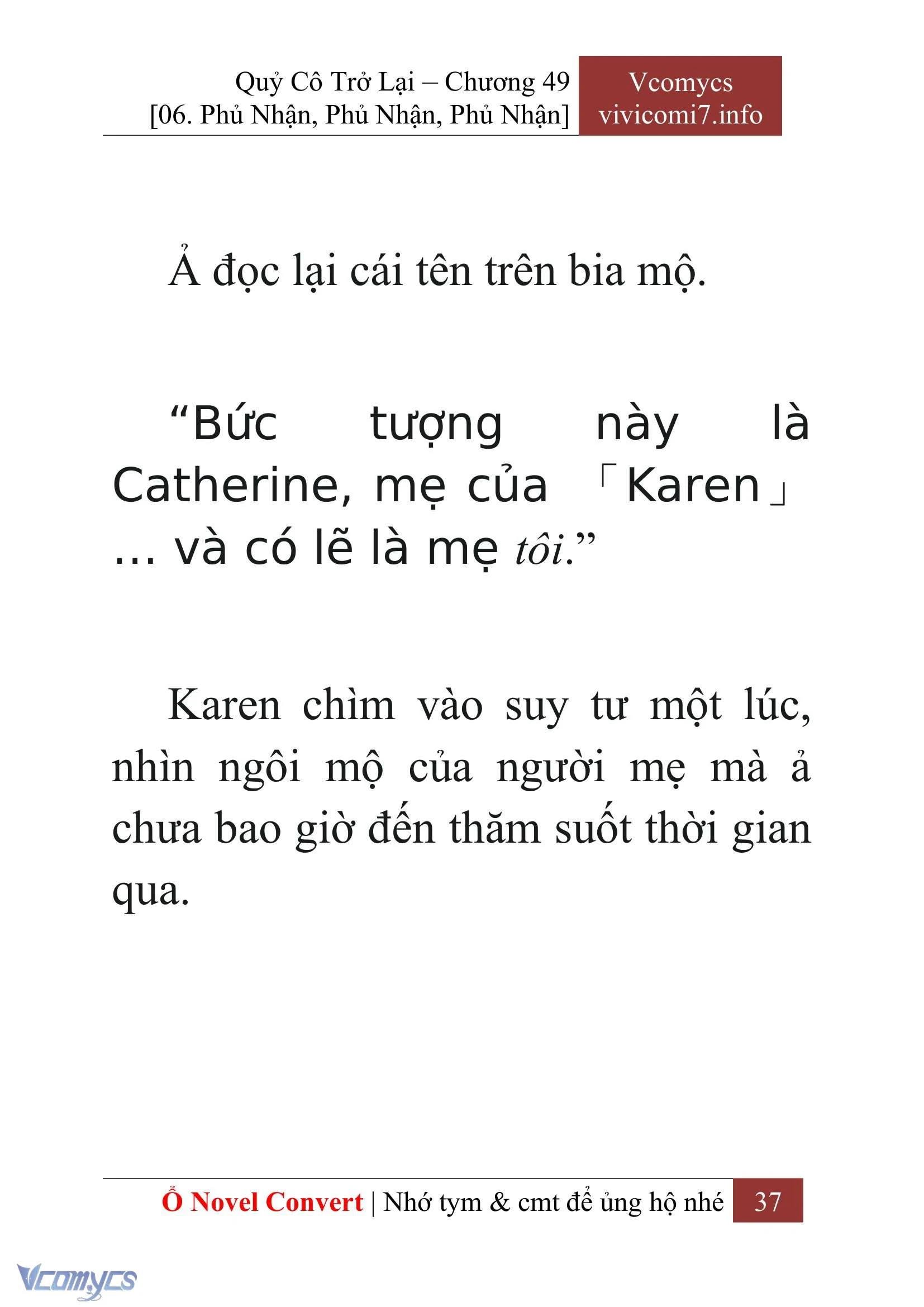 [Novel] Quý Cô Trở Lại Chapter  49 - 39