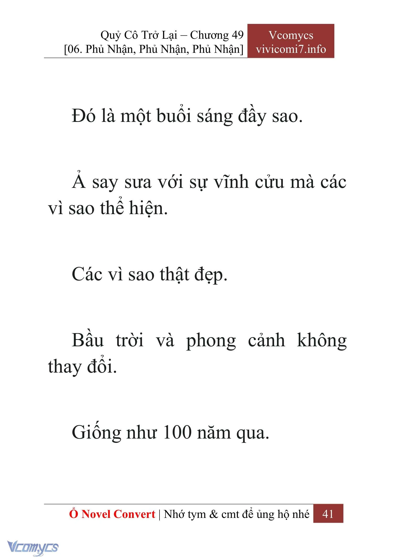 [Novel] Quý Cô Trở Lại Chapter  49 - 43