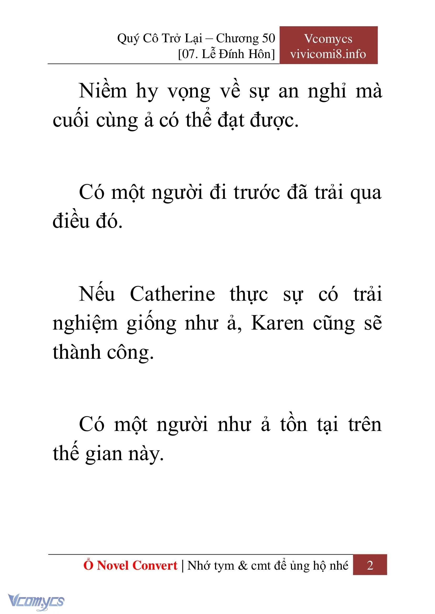 [Novel] Quý Cô Trở Lại Chapter  50 - 4