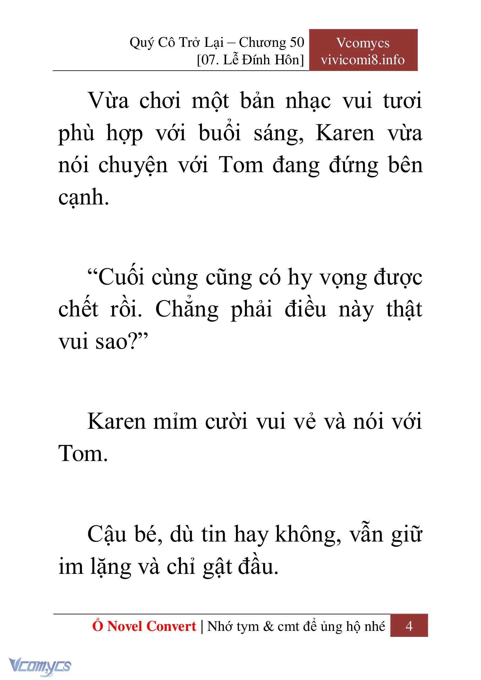 [Novel] Quý Cô Trở Lại Chapter  50 - 6