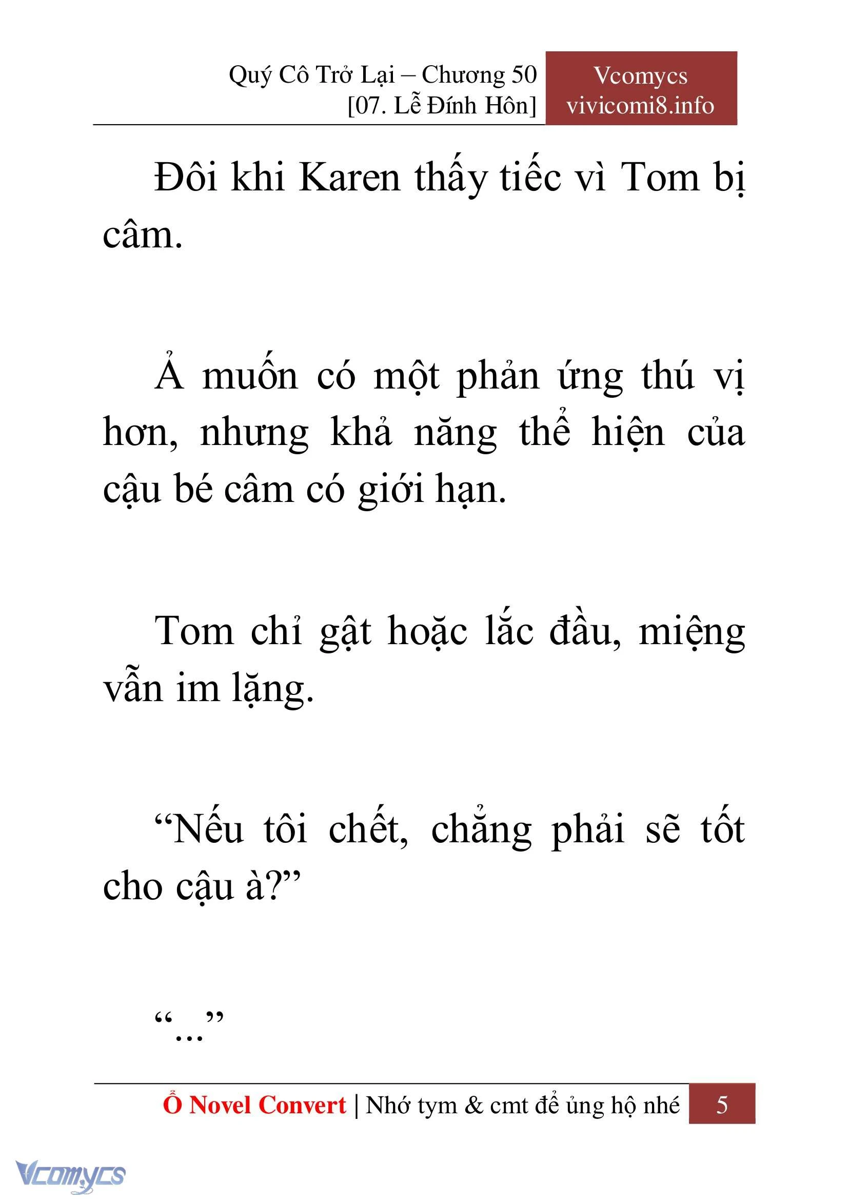 [Novel] Quý Cô Trở Lại Chapter  50 - 7