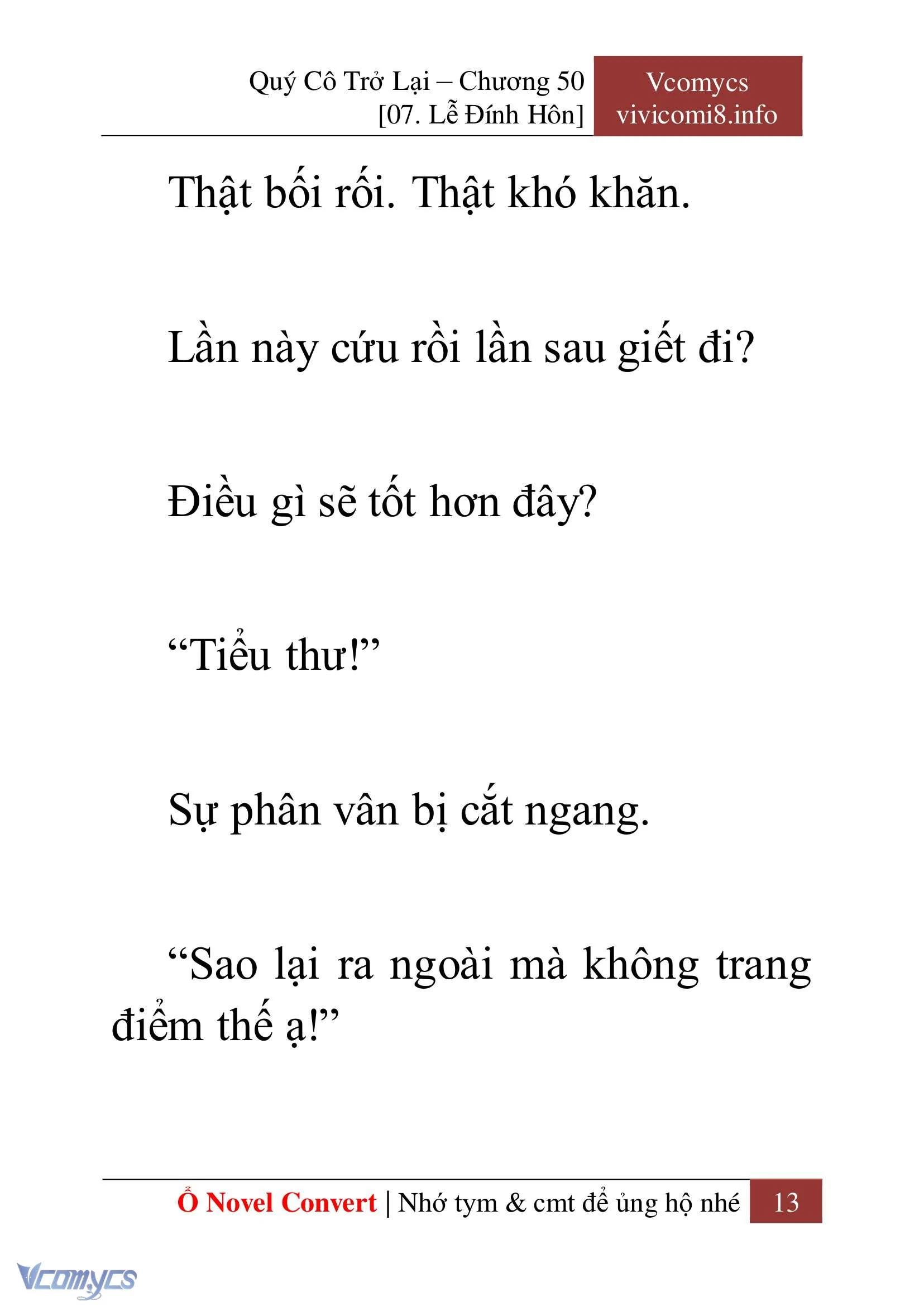 [Novel] Quý Cô Trở Lại Chapter  50 - 15