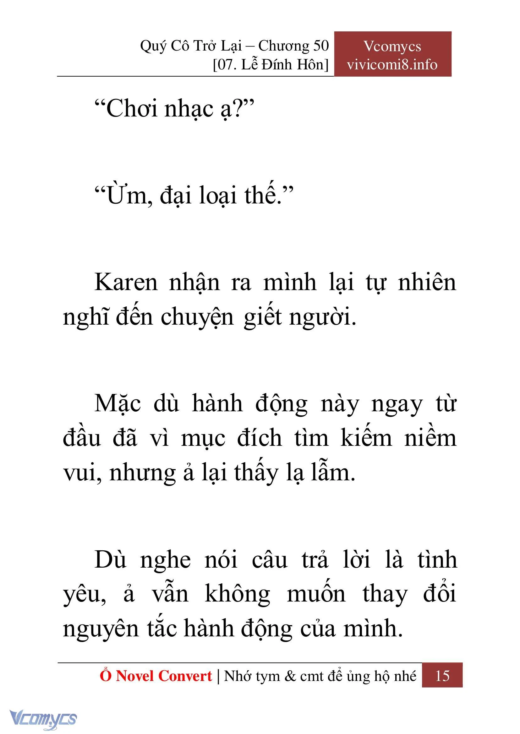 [Novel] Quý Cô Trở Lại Chapter  50 - 17