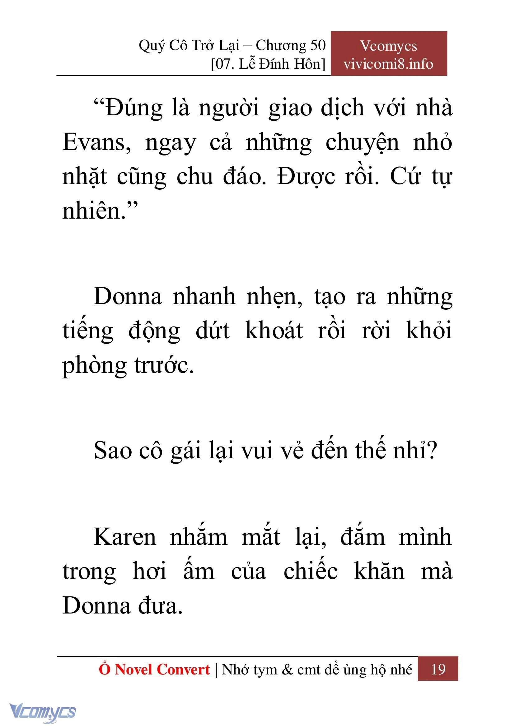 [Novel] Quý Cô Trở Lại Chapter  50 - 21