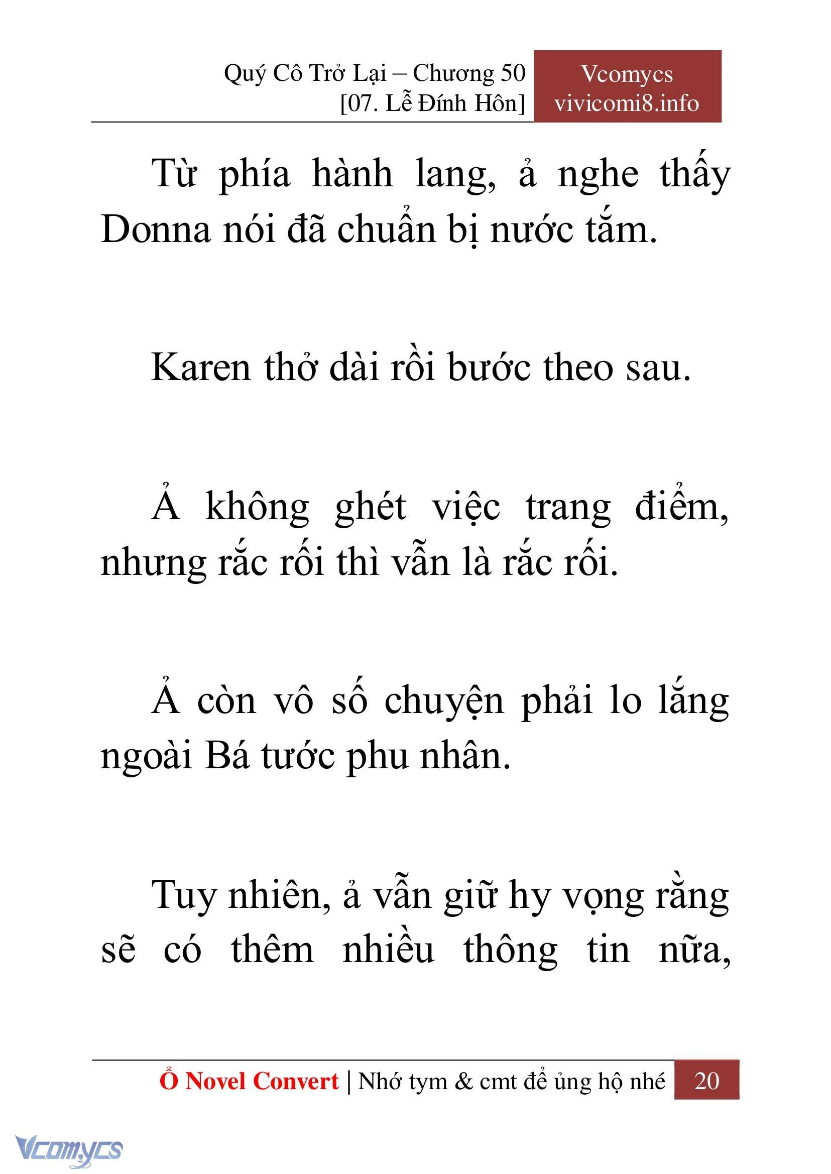[Novel] Quý Cô Trở Lại Chapter  50 - 22