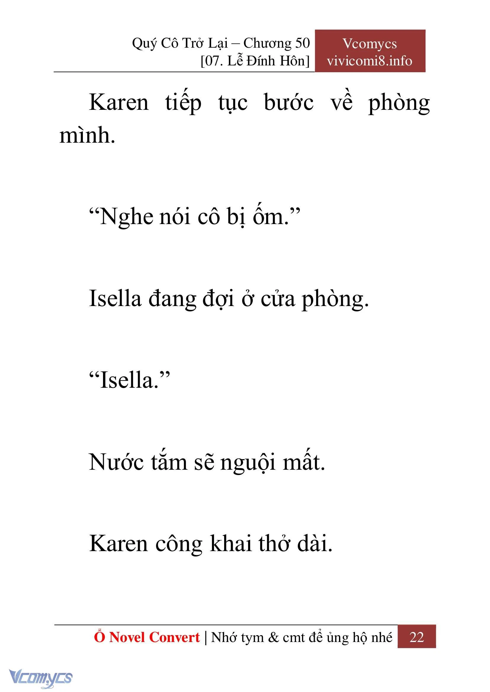 [Novel] Quý Cô Trở Lại Chapter  50 - 24