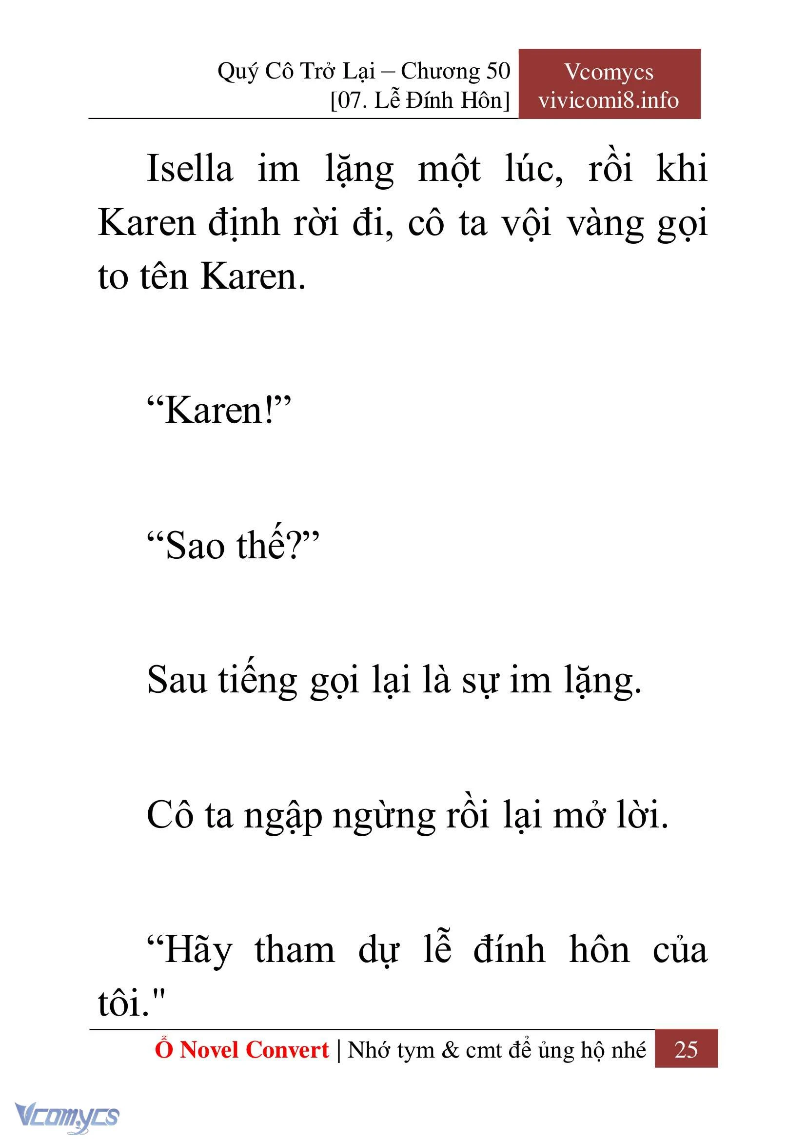 [Novel] Quý Cô Trở Lại Chapter  50 - 27