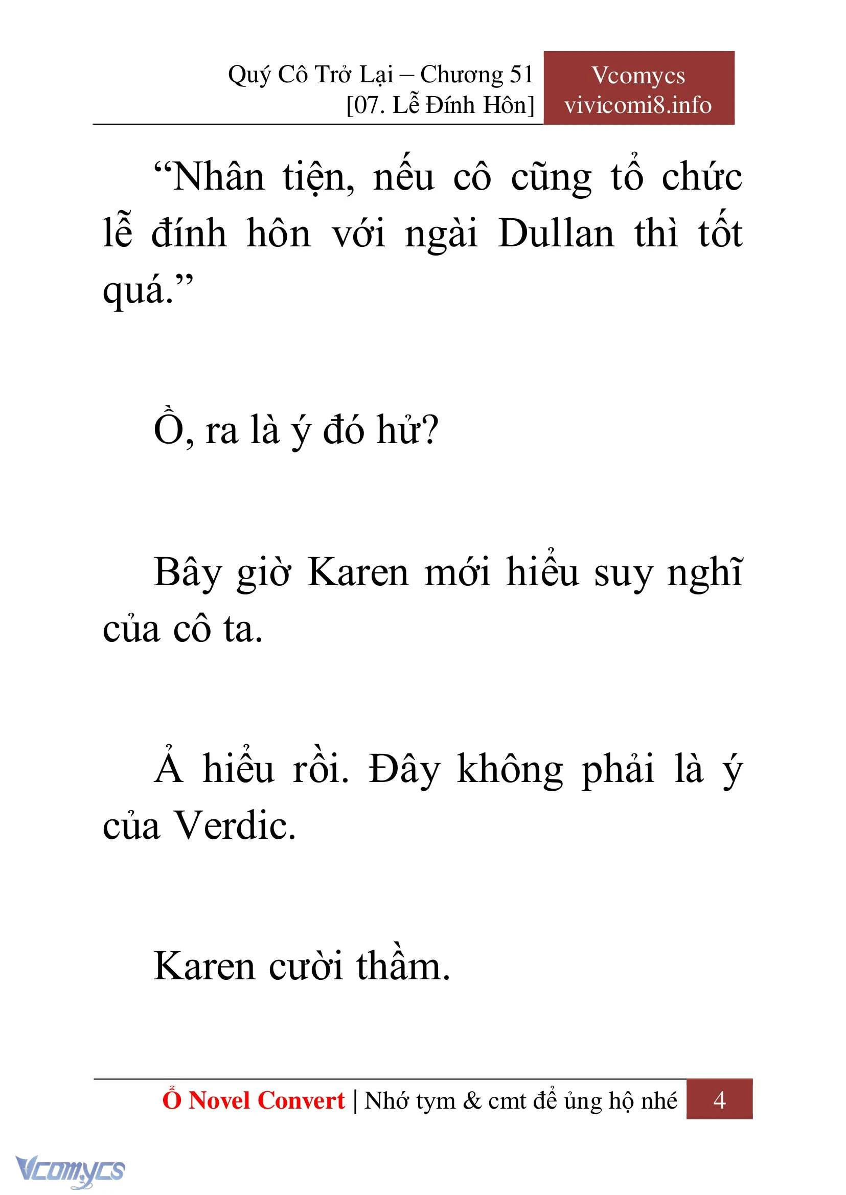 [Novel] Quý Cô Trở Lại Chapter  51 - 6
