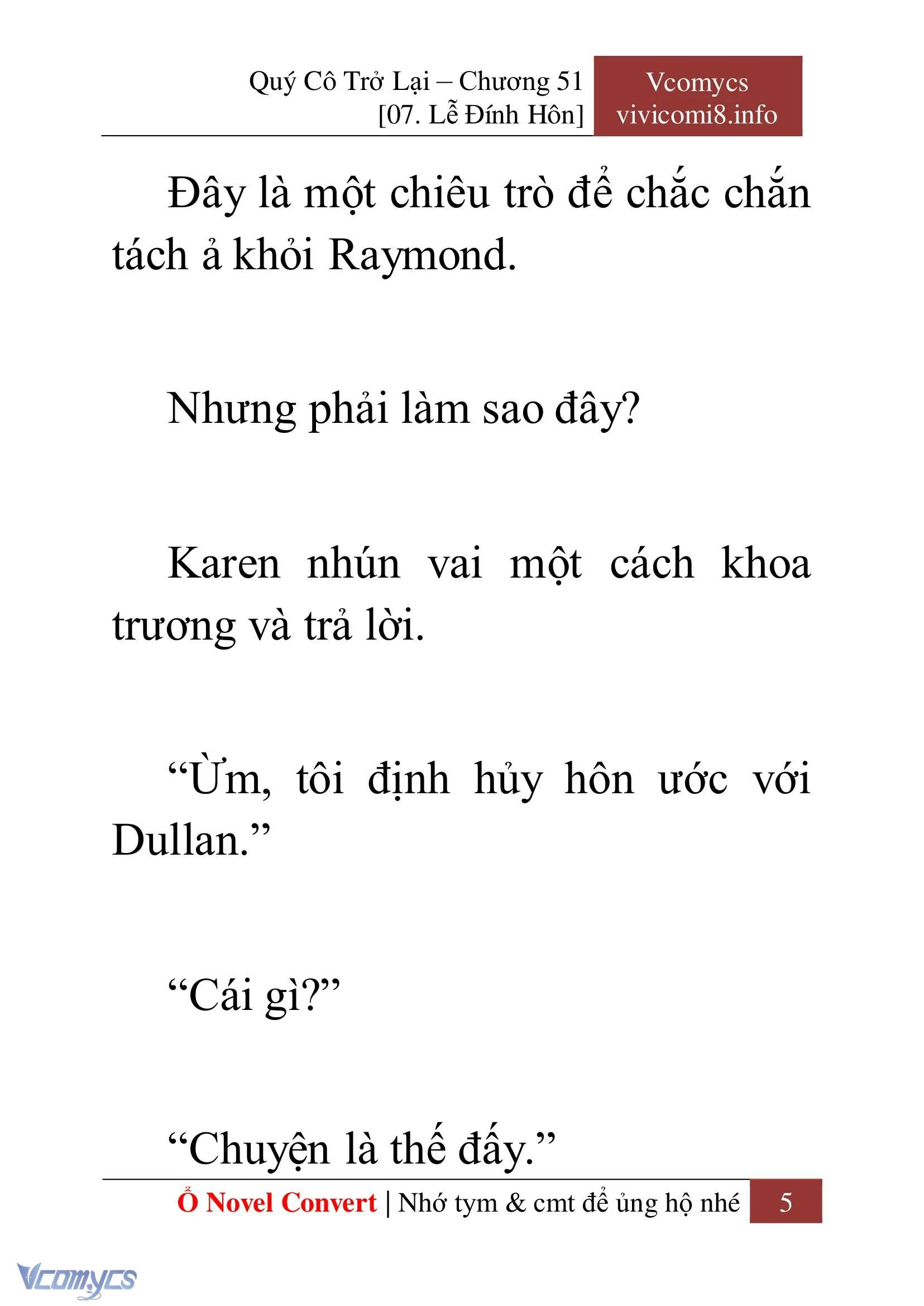 [Novel] Quý Cô Trở Lại Chapter  51 - 7