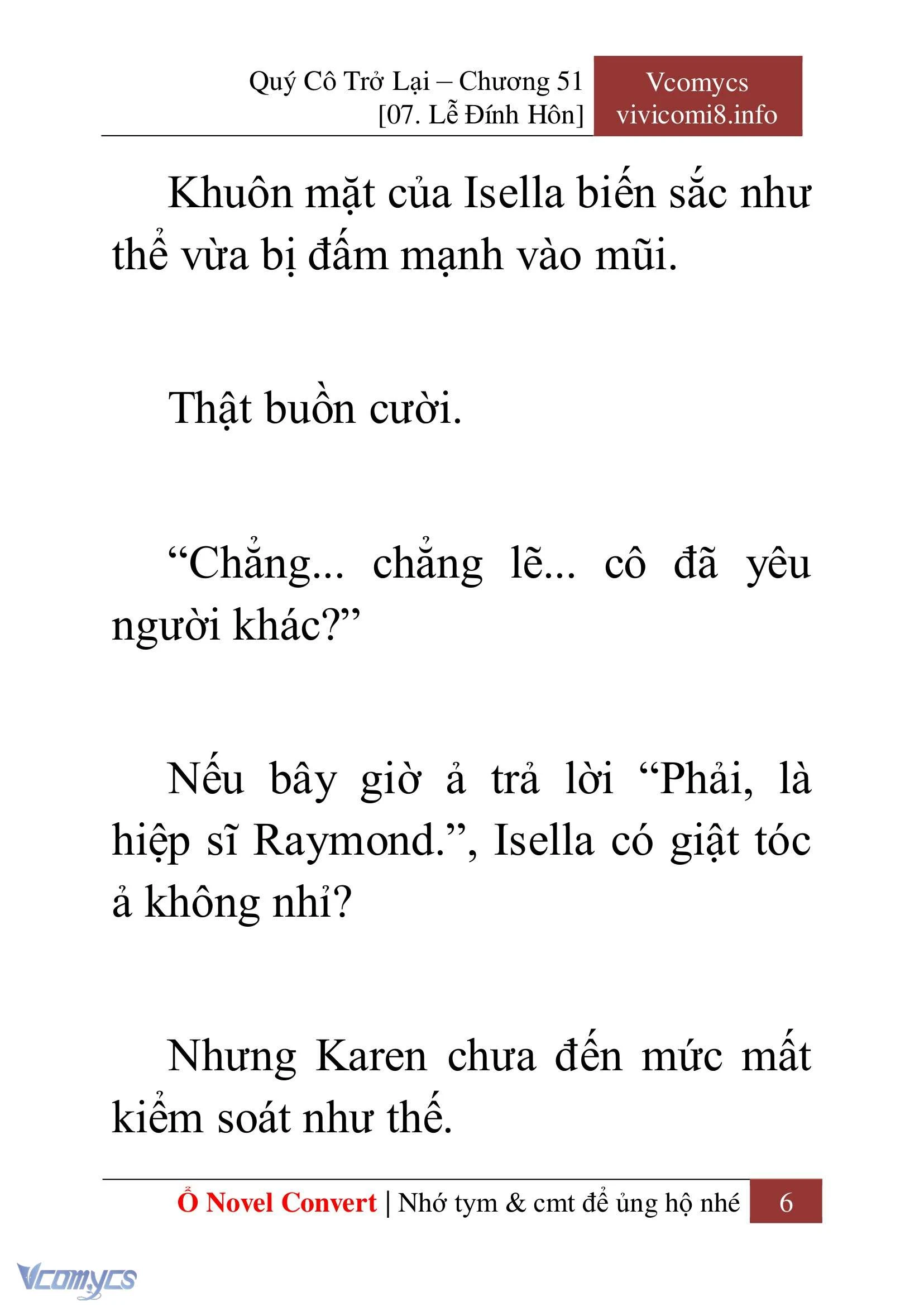 [Novel] Quý Cô Trở Lại Chapter  51 - 8