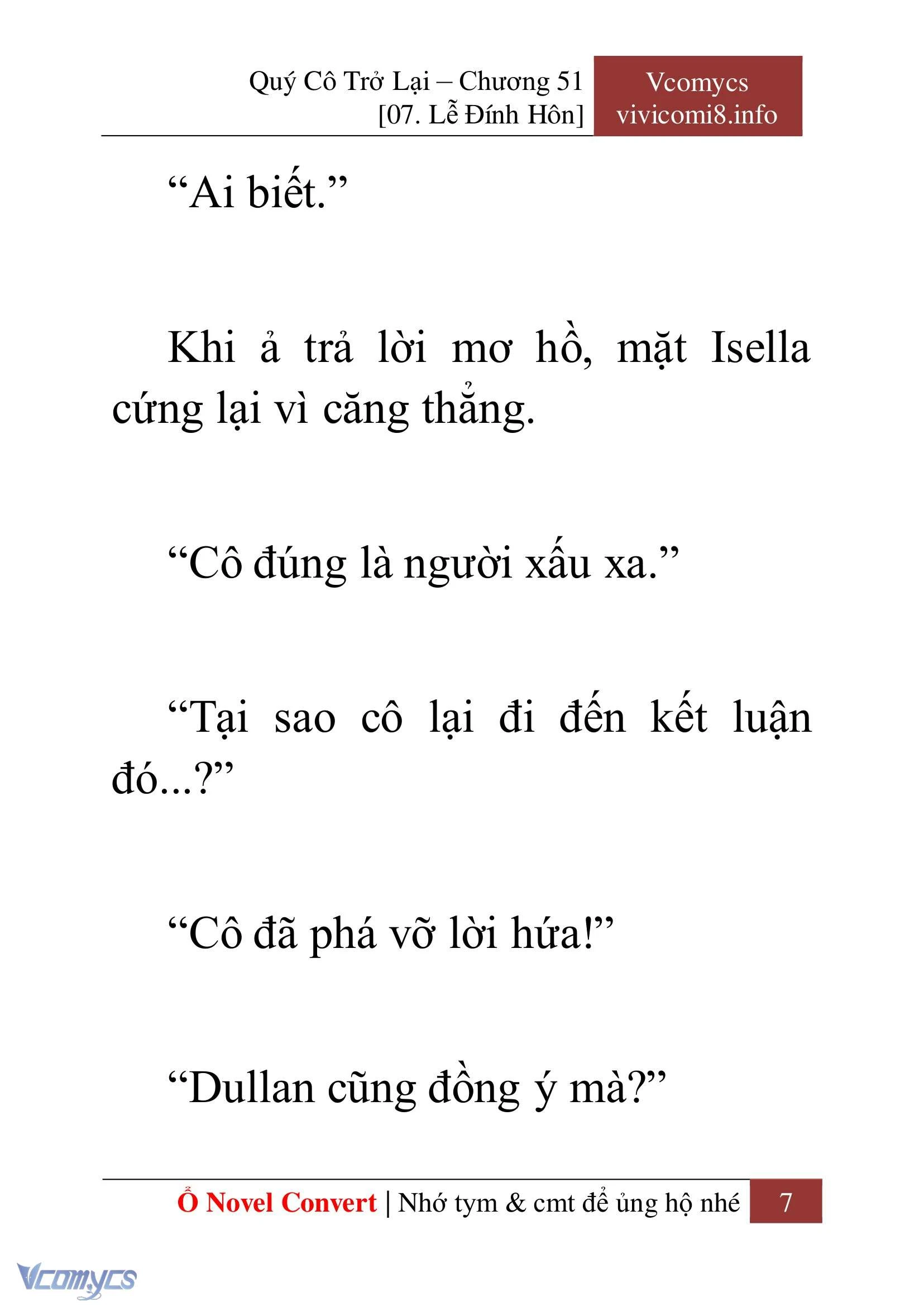 [Novel] Quý Cô Trở Lại Chapter  51 - 9