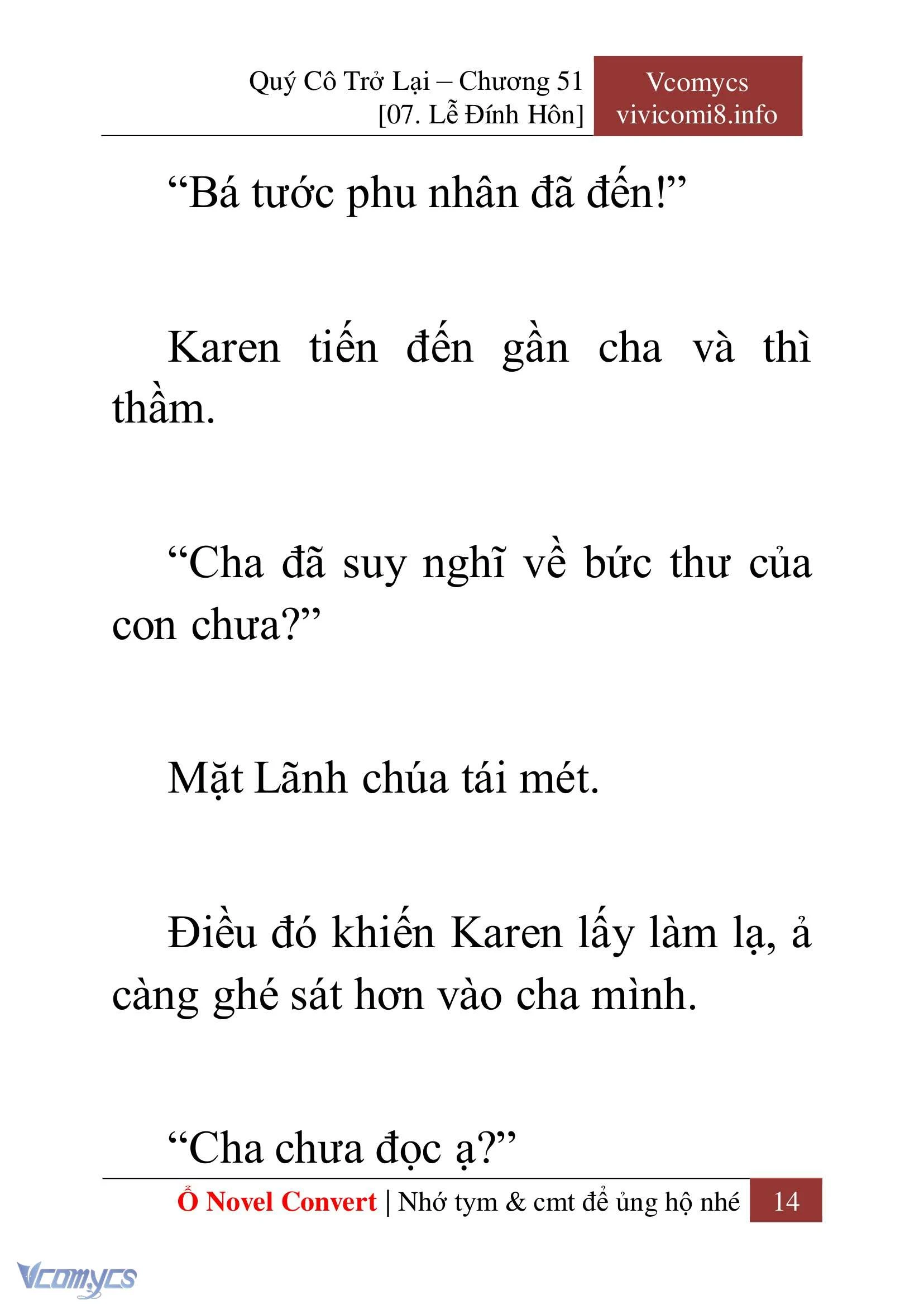 [Novel] Quý Cô Trở Lại Chapter  51 - 16