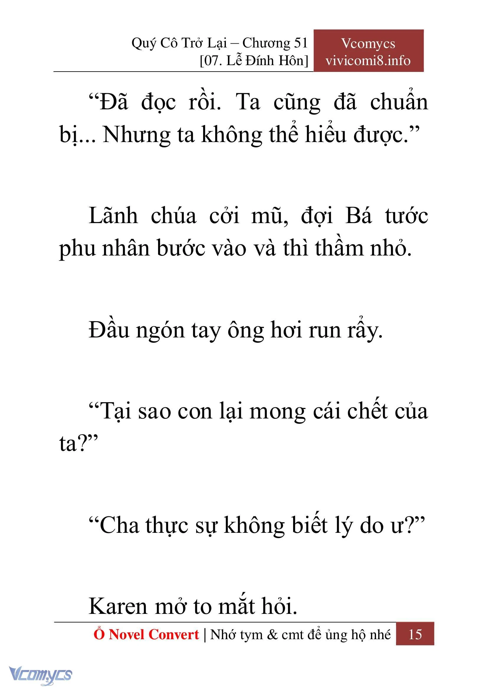 [Novel] Quý Cô Trở Lại Chapter  51 - 17