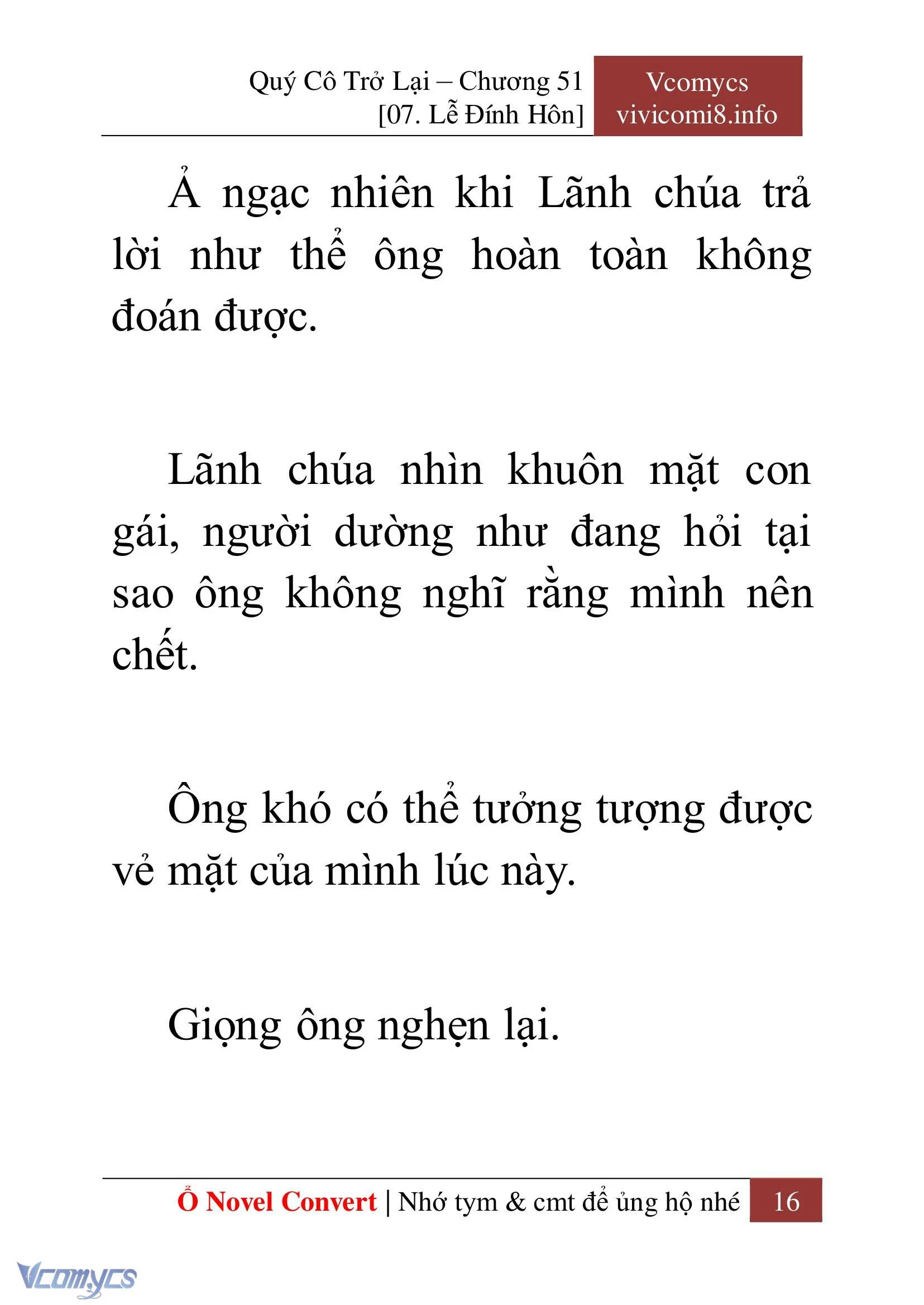 [Novel] Quý Cô Trở Lại Chapter  51 - 18