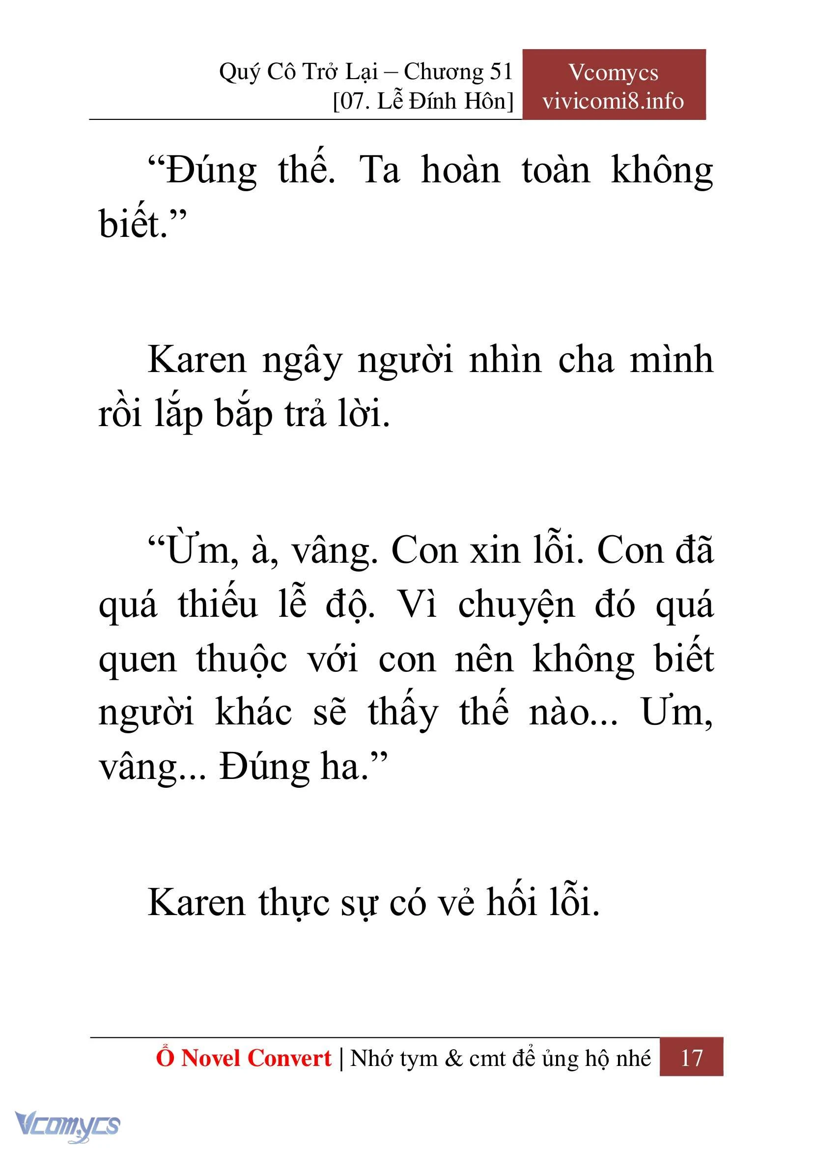 [Novel] Quý Cô Trở Lại Chapter  51 - 19