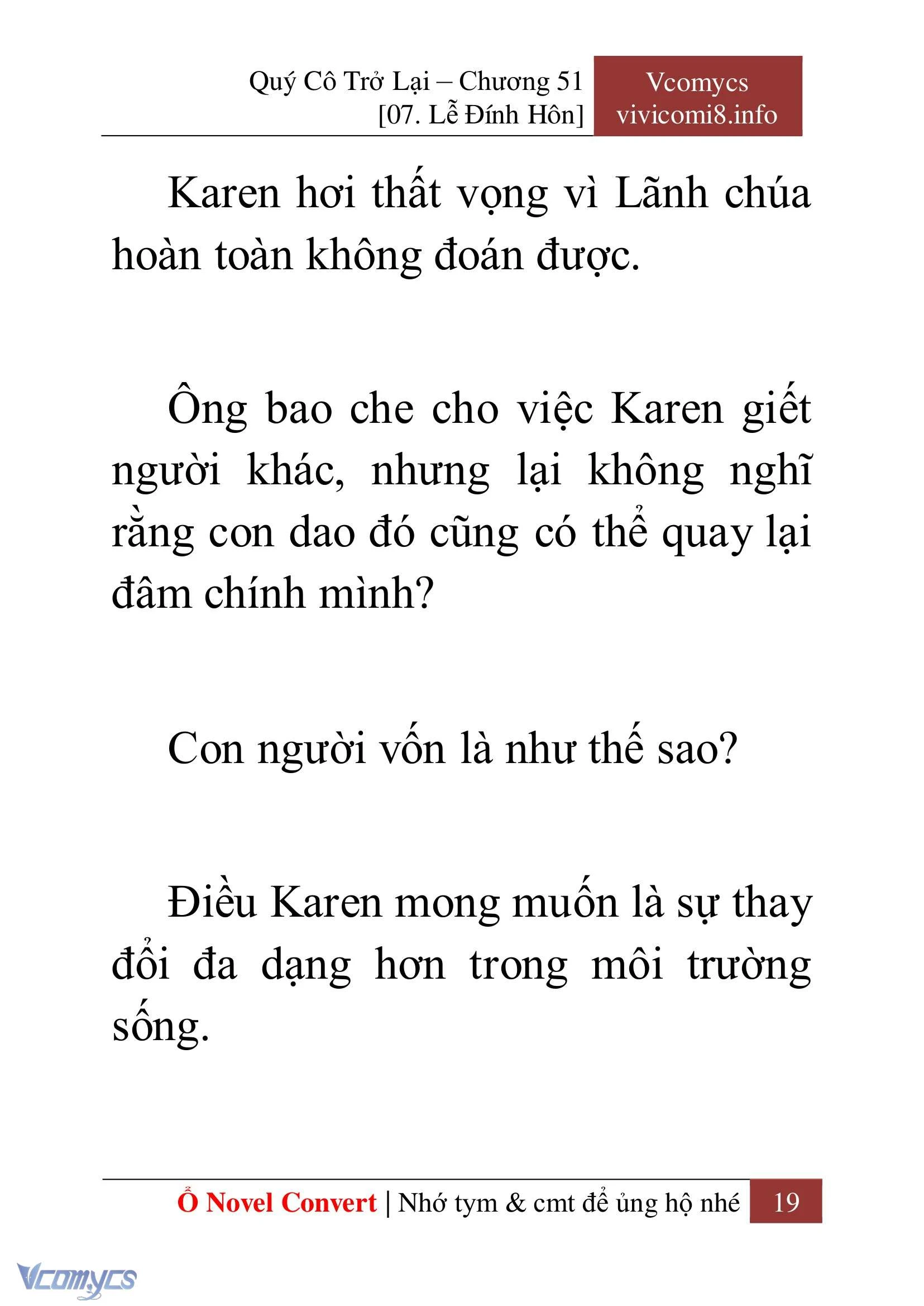 [Novel] Quý Cô Trở Lại Chapter  51 - 21