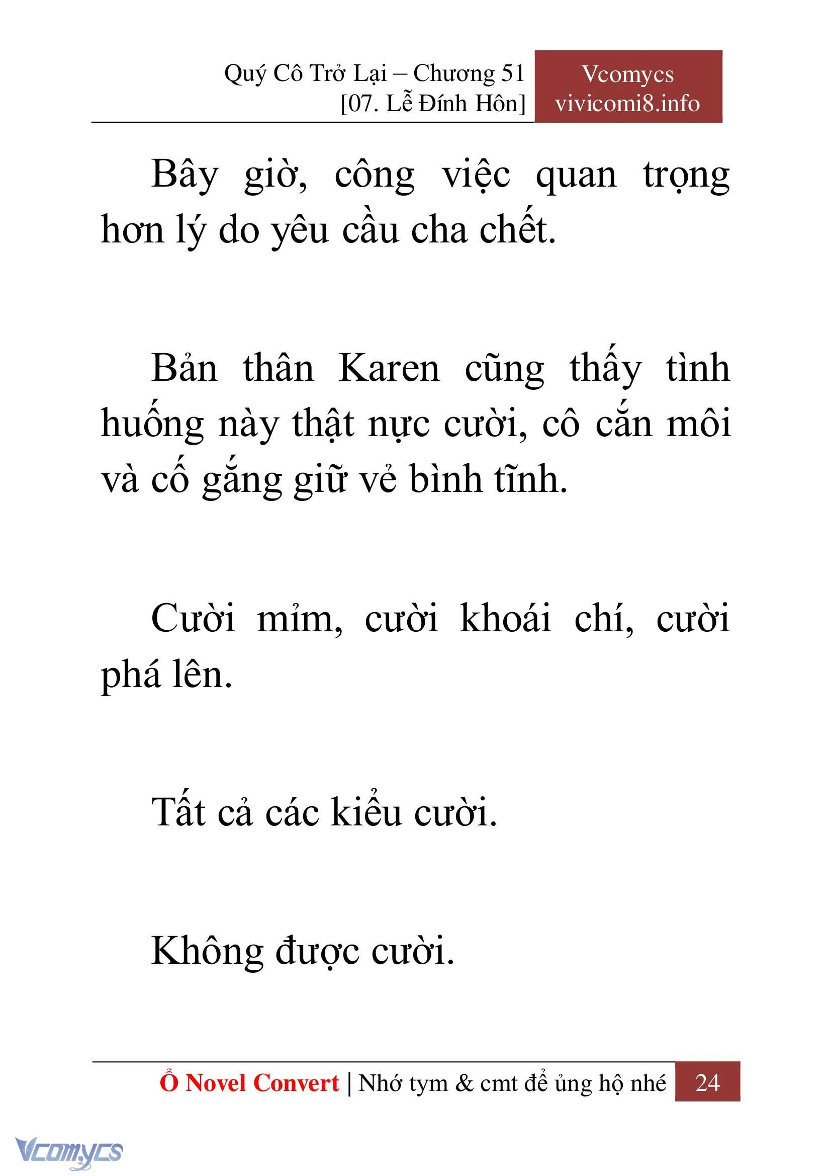 [Novel] Quý Cô Trở Lại Chapter  51 - 26