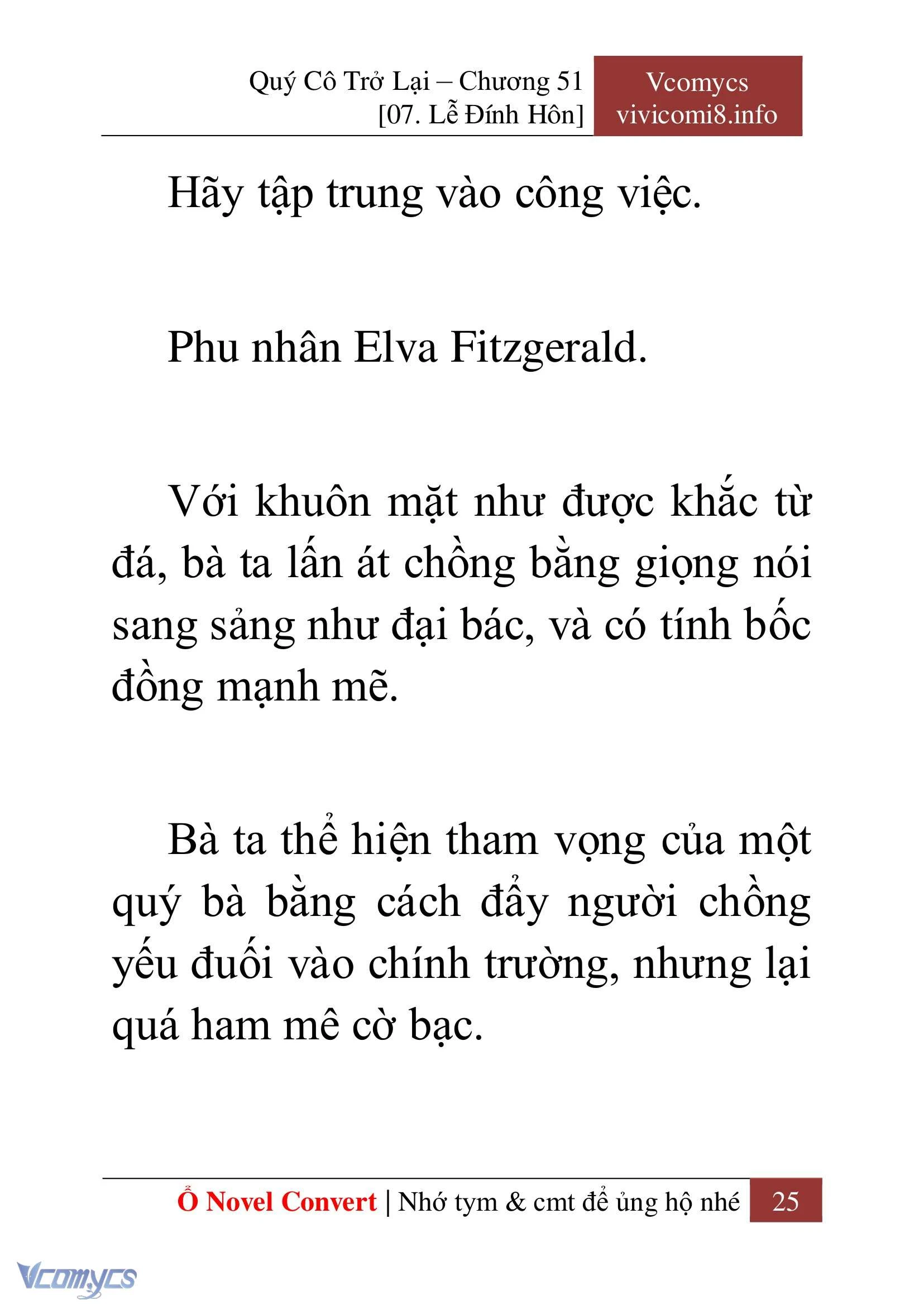 [Novel] Quý Cô Trở Lại Chapter  51 - 27