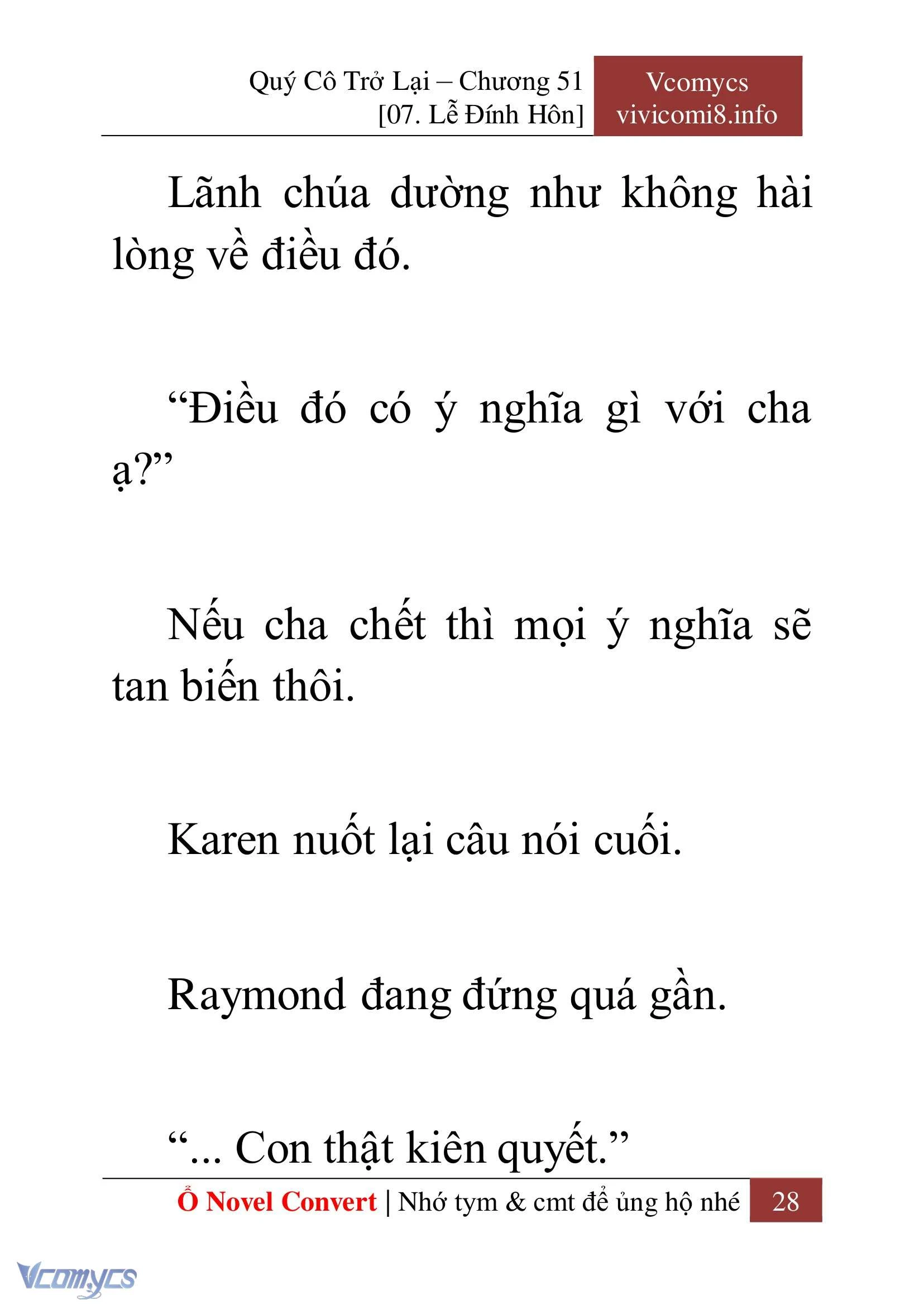[Novel] Quý Cô Trở Lại Chapter  51 - 30