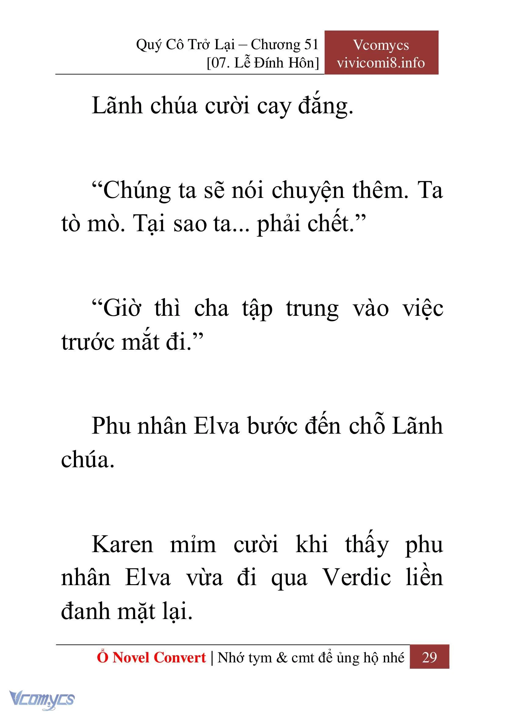 [Novel] Quý Cô Trở Lại Chapter  51 - 31