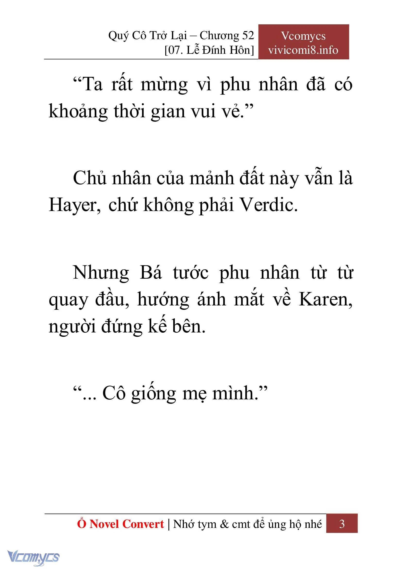 [Novel] Quý Cô Trở Lại Chapter  52 - 5