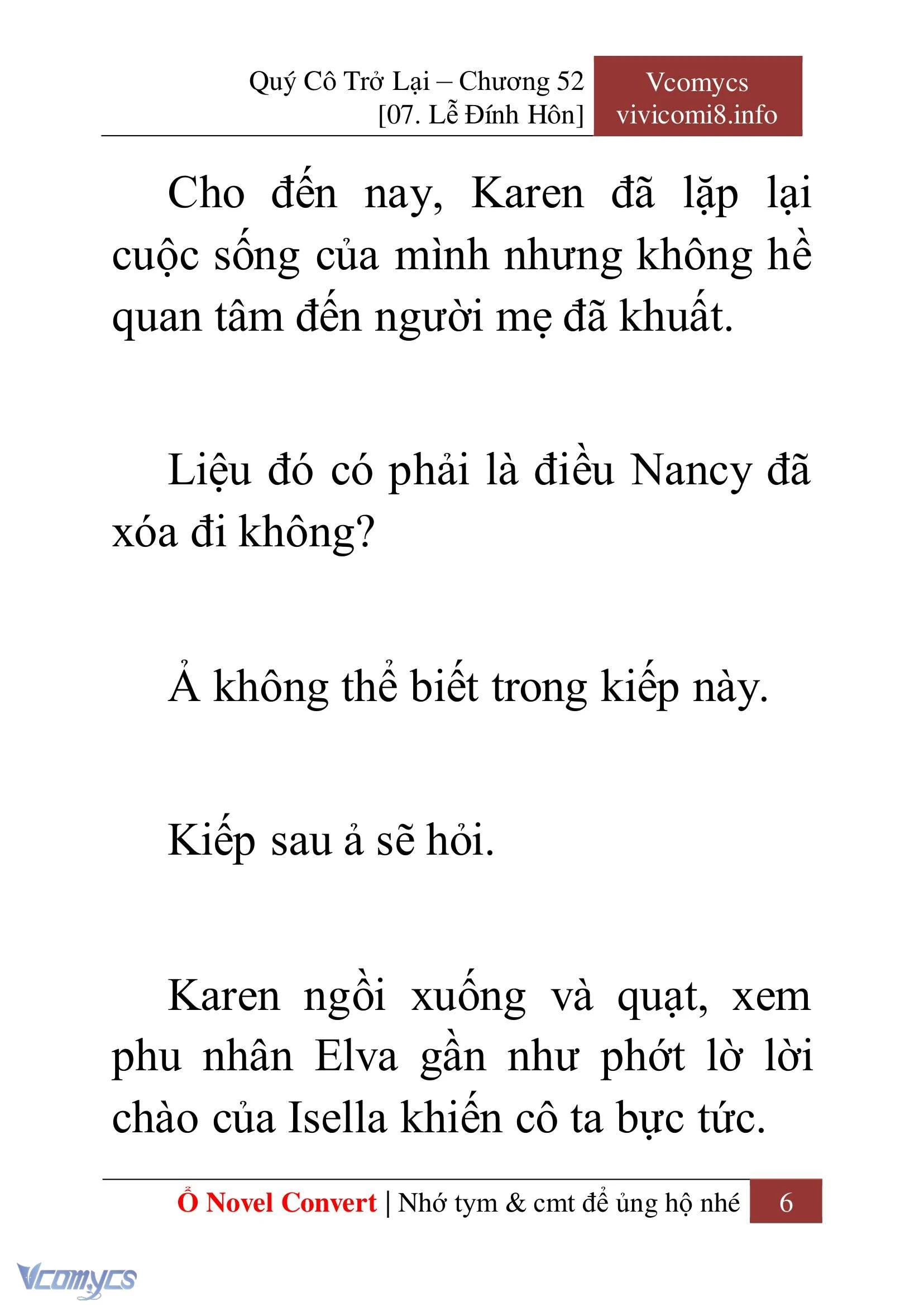 [Novel] Quý Cô Trở Lại Chapter  52 - 8