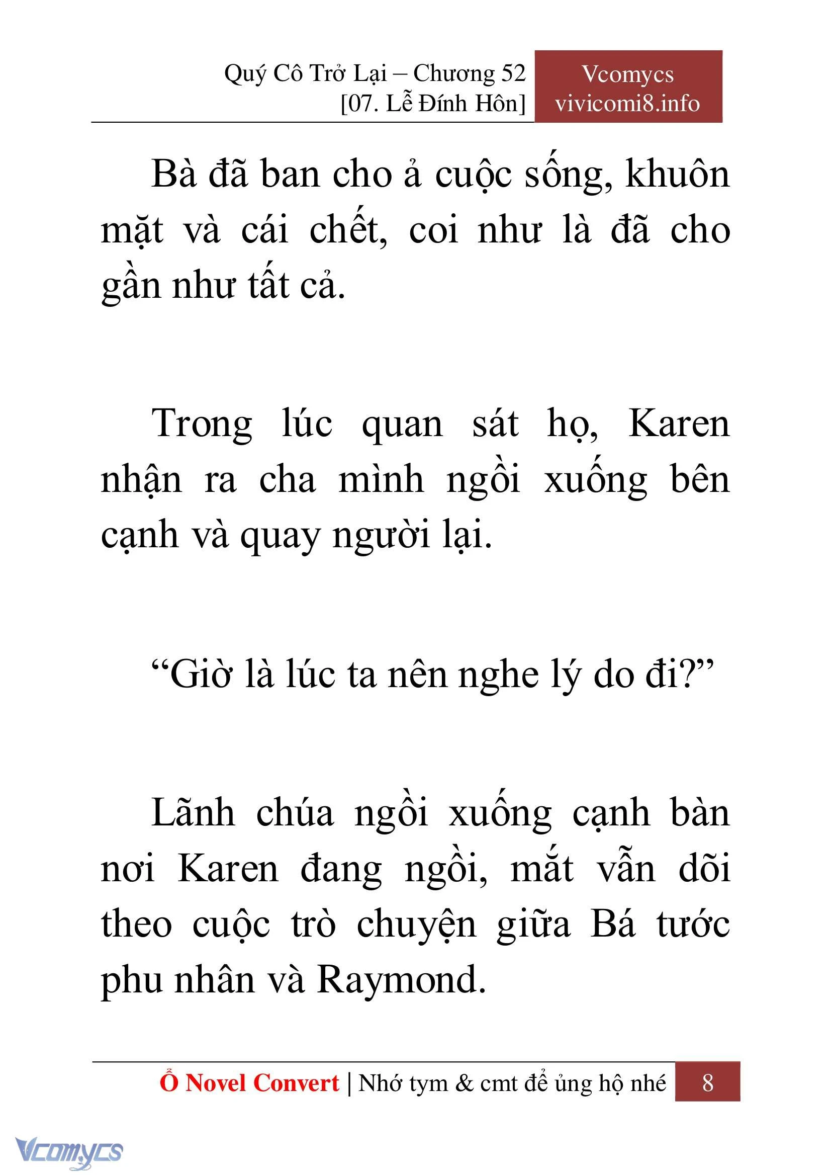 [Novel] Quý Cô Trở Lại Chapter  52 - 10