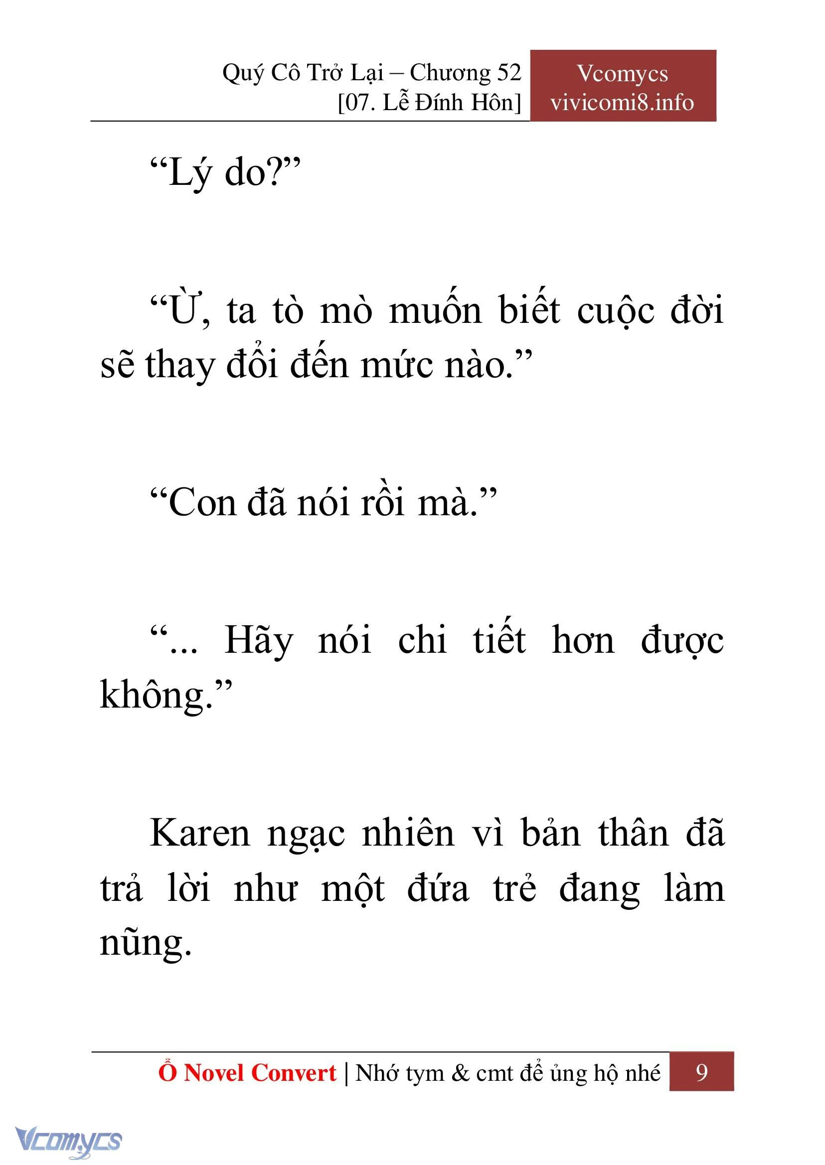 [Novel] Quý Cô Trở Lại Chapter  52 - 11