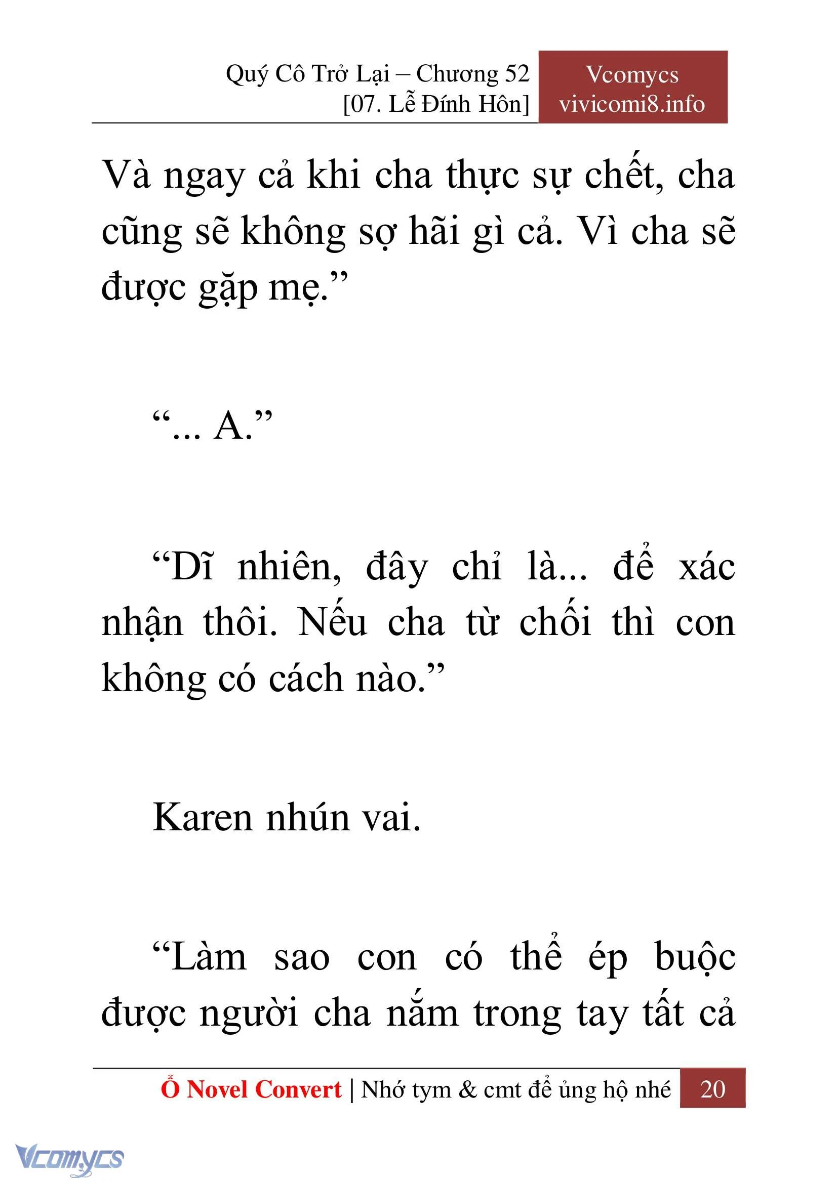 [Novel] Quý Cô Trở Lại Chapter  52 - 22