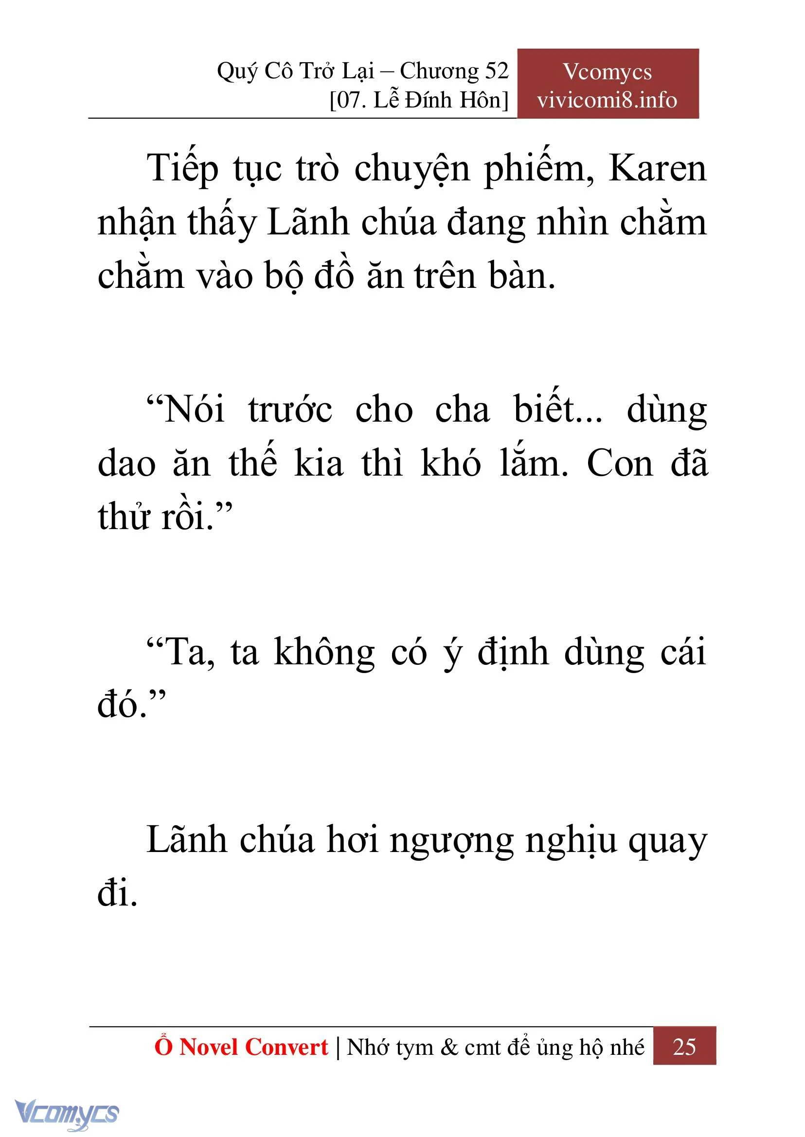 [Novel] Quý Cô Trở Lại Chapter  52 - 27
