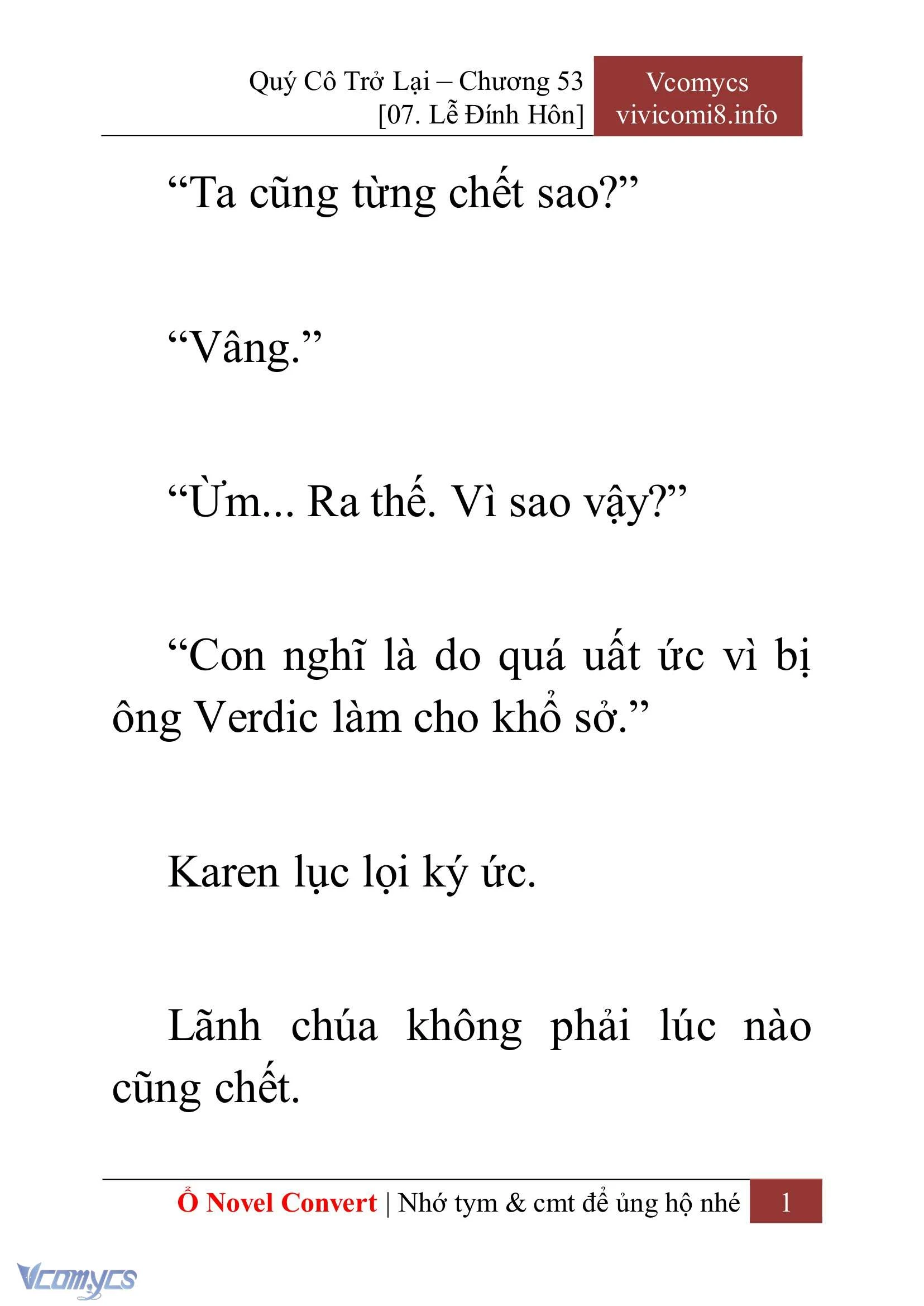 [Novel] Quý Cô Trở Lại Chapter  53 - 3