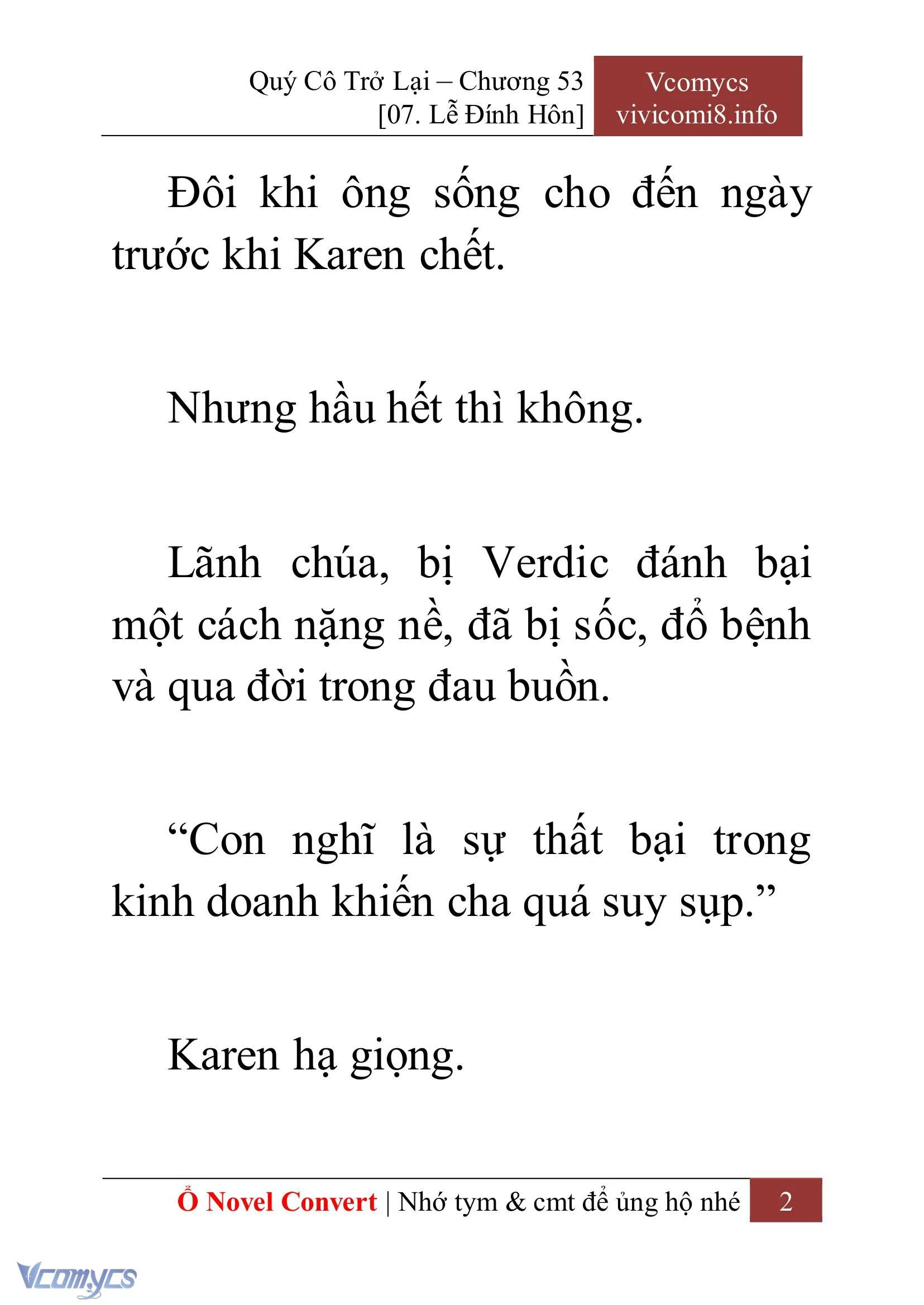 [Novel] Quý Cô Trở Lại Chapter  53 - 4