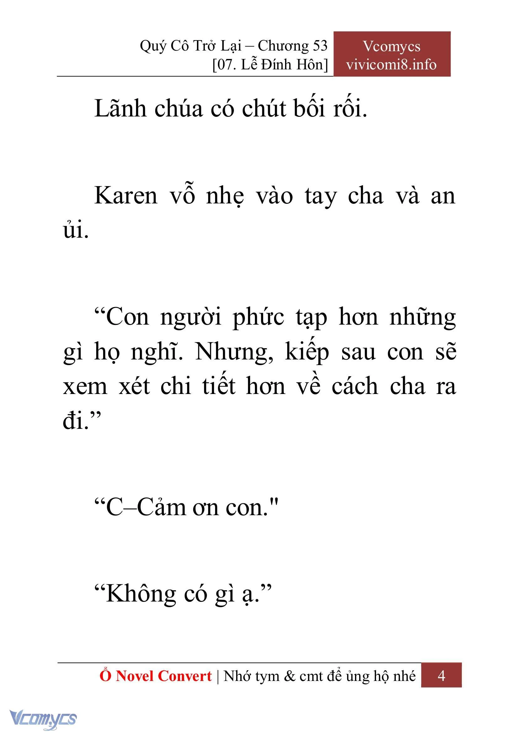 [Novel] Quý Cô Trở Lại Chapter  53 - 6