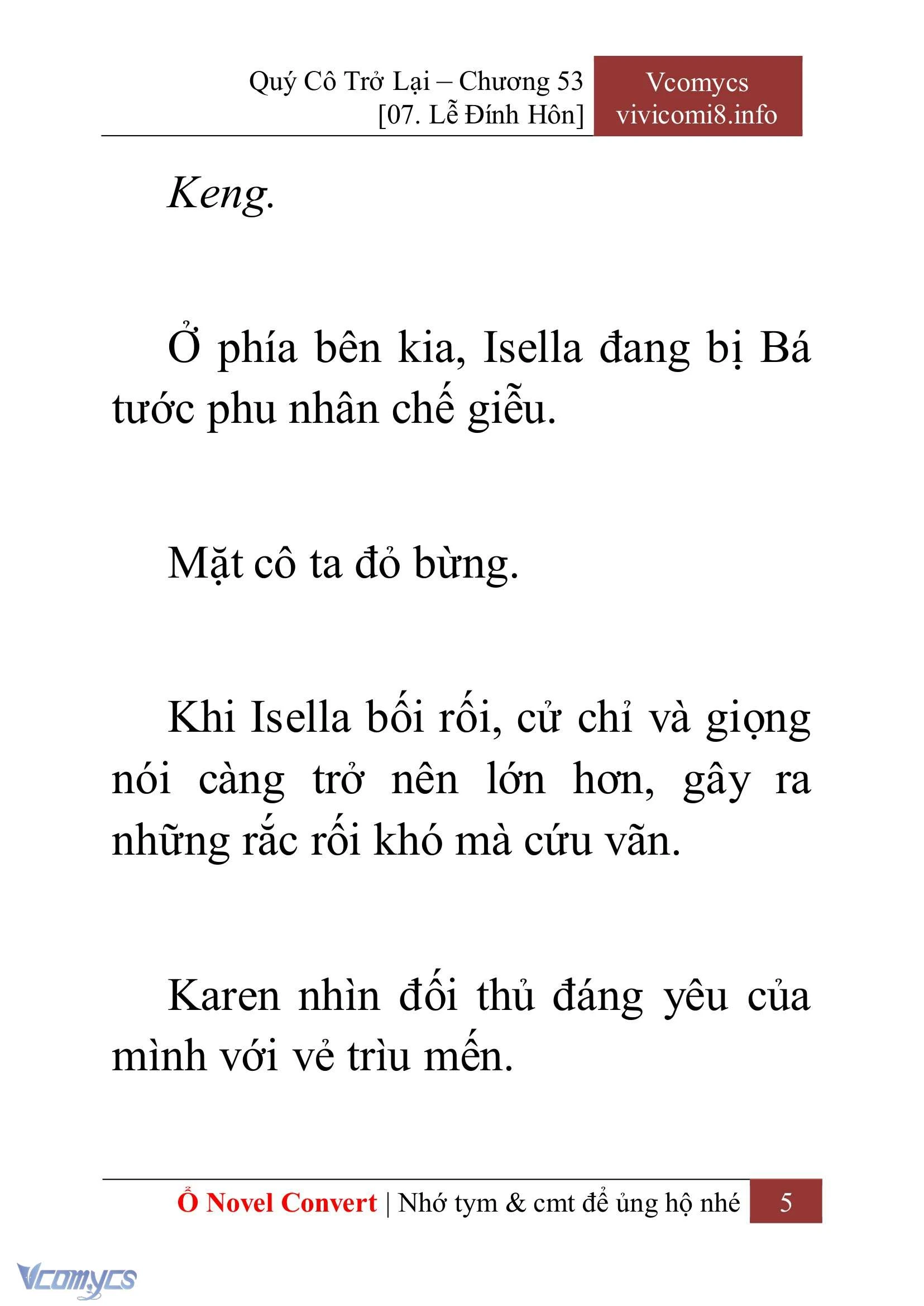 [Novel] Quý Cô Trở Lại Chapter  53 - 7
