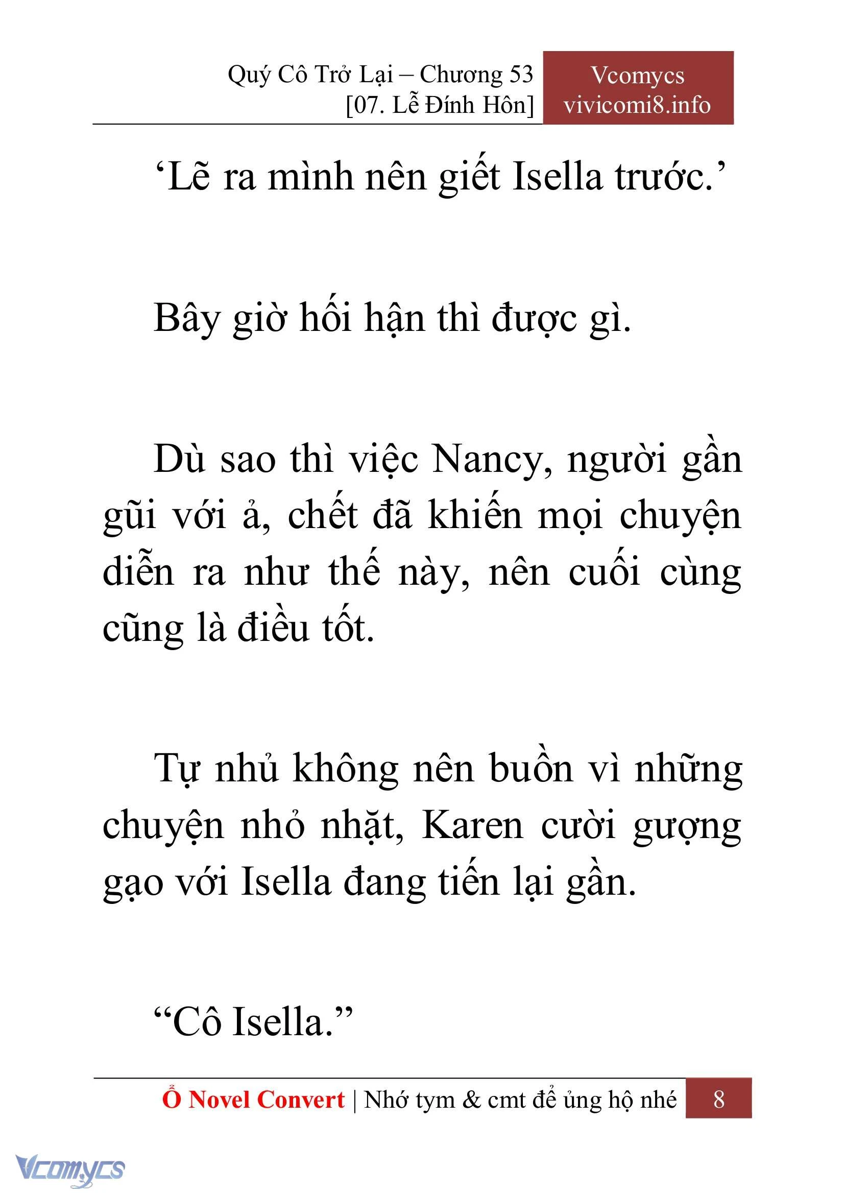 [Novel] Quý Cô Trở Lại Chapter  53 - 10