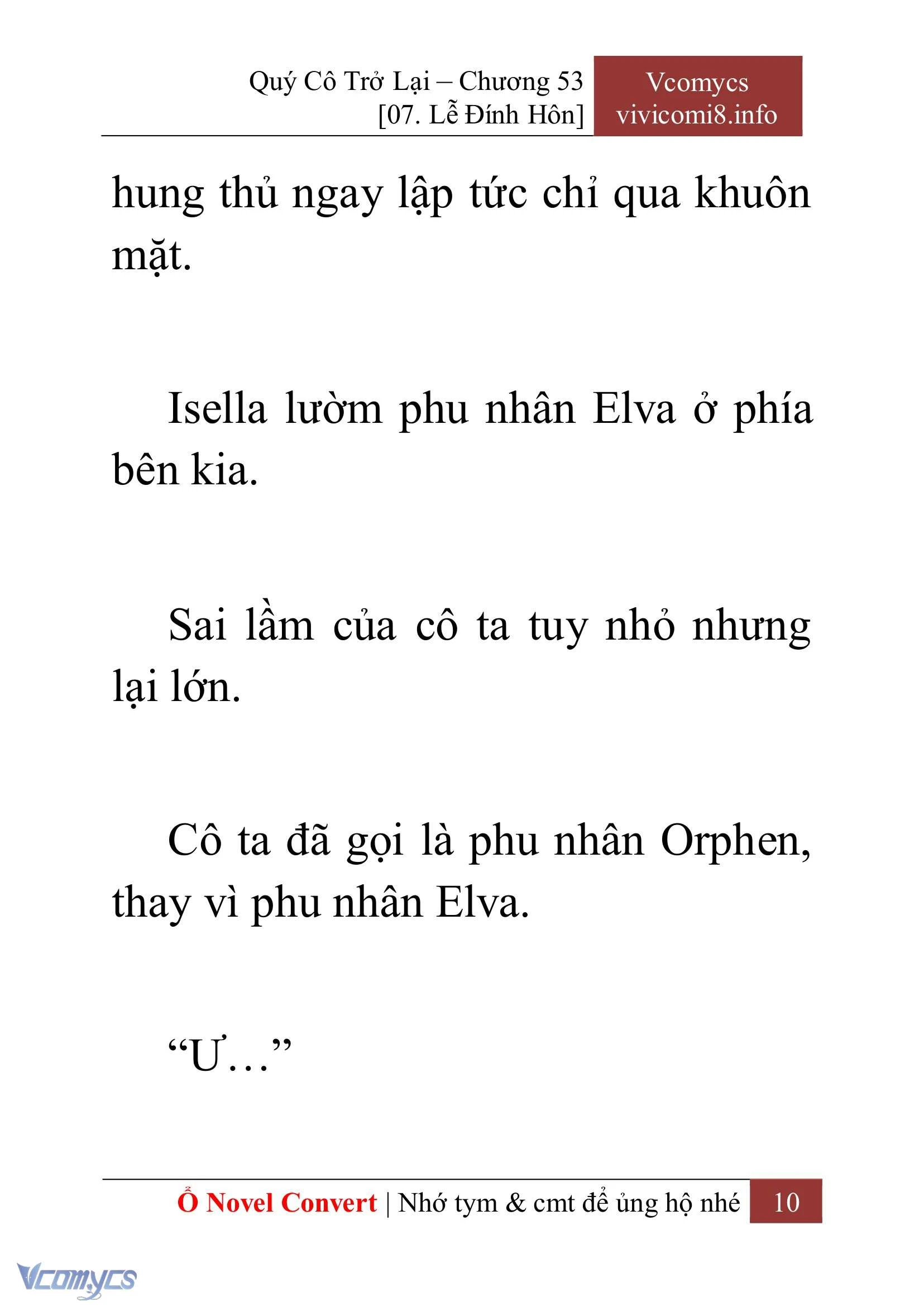 [Novel] Quý Cô Trở Lại Chapter  53 - 12