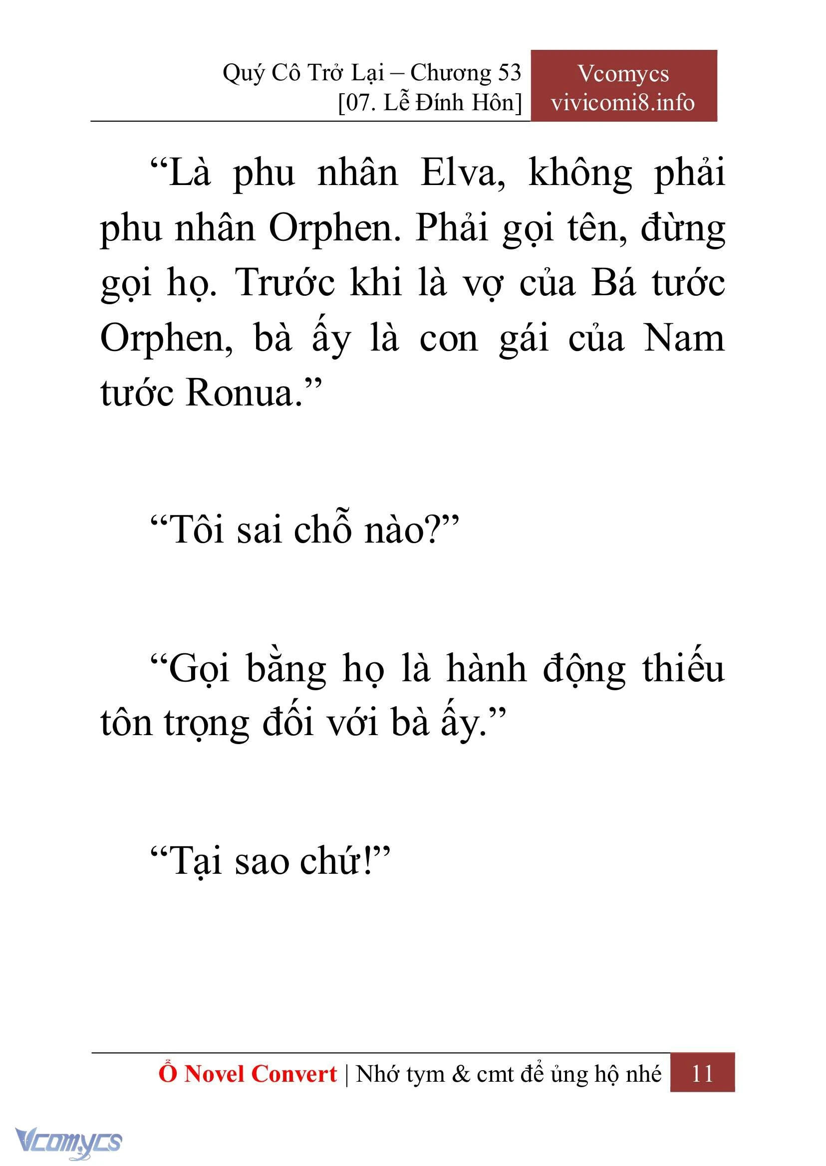 [Novel] Quý Cô Trở Lại Chapter  53 - 13