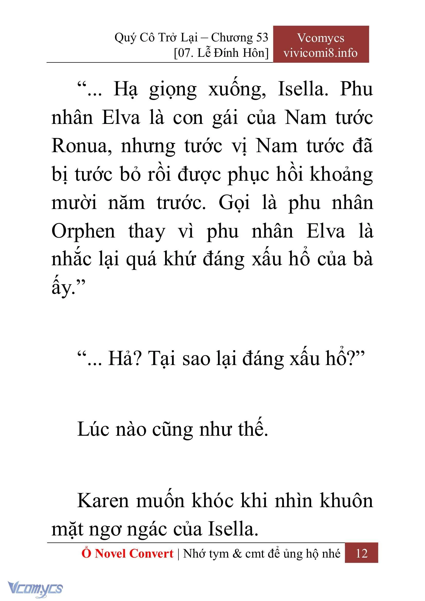 [Novel] Quý Cô Trở Lại Chapter  53 - 14